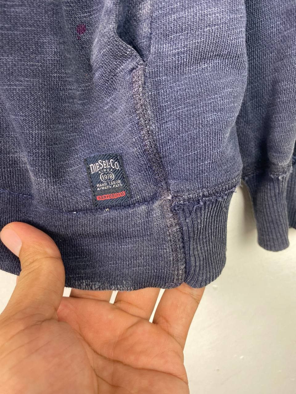 Diesel diesel & co cotton jacket cat eye button distressed design Size US L / EU 52-54 / 3 - 8 Thumbnail