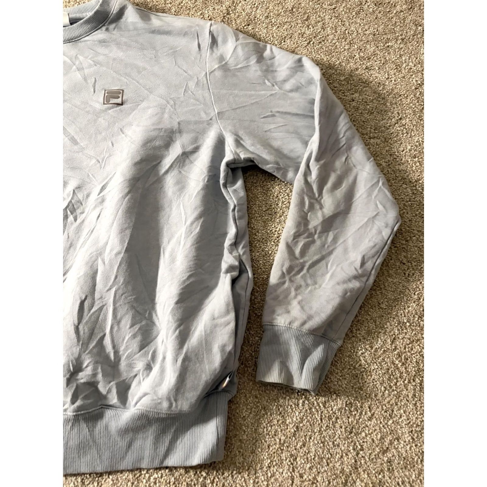 Fila FILA Sweatshirt Mens Medium Gray Logo Pullover Crewneck Casual Lightweight Size US M / EU 48-50 / 2 - 3 Thumbnail