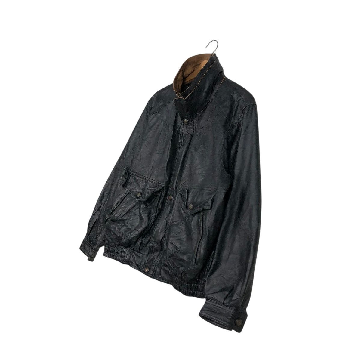 Aero Leathers 🔥VINTAGE BIKER LEATHER JACKET FREEDOM MINK COLLAR Size US L / EU 52-54 / 3 - 4 Thumbnail
