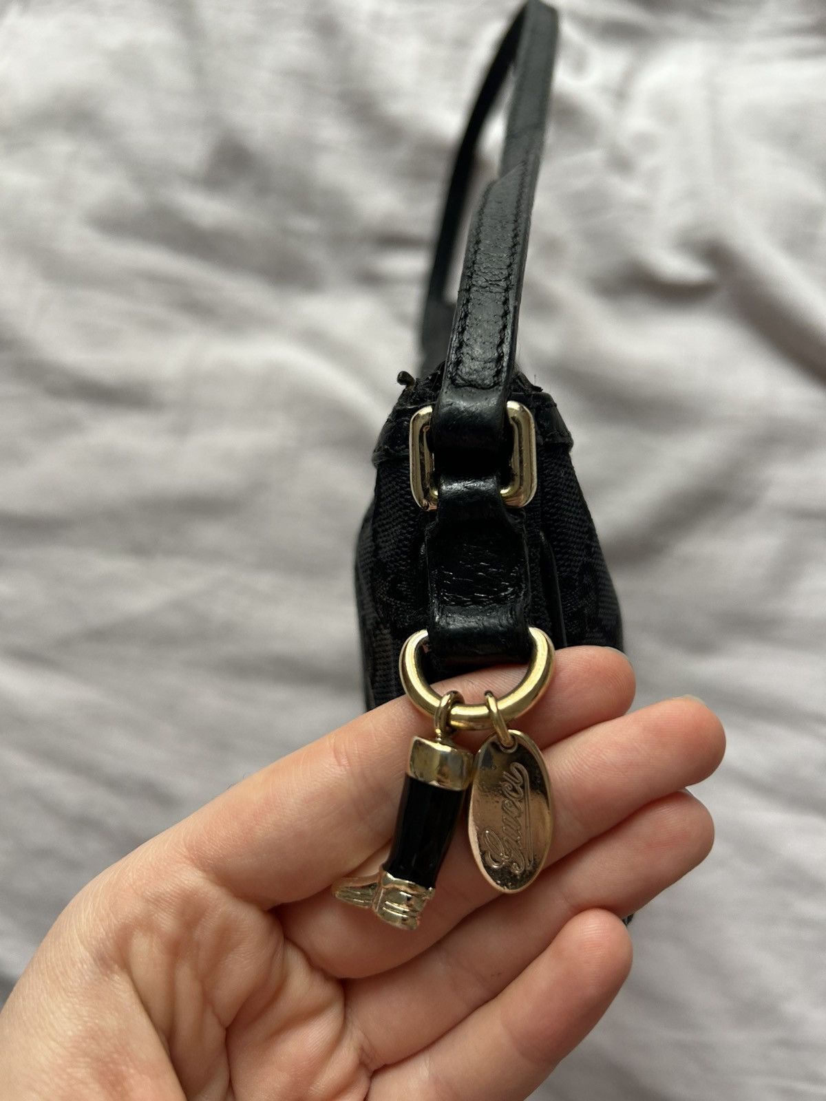 Designer × Gucci × Vintage gucci cloth pochette Size ONE SIZE - 9 Thumbnail
