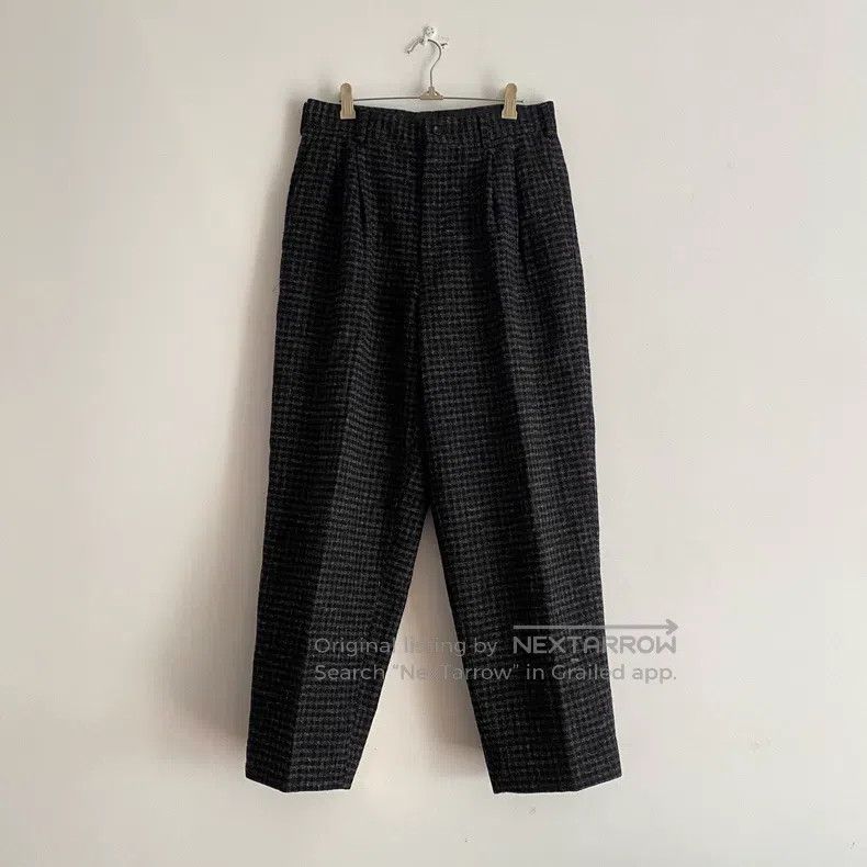 Comme des Garcons Comme Des Garcons size S Thick Wool Pants. Black and Gray Size US 27 - 1 Thumbnail