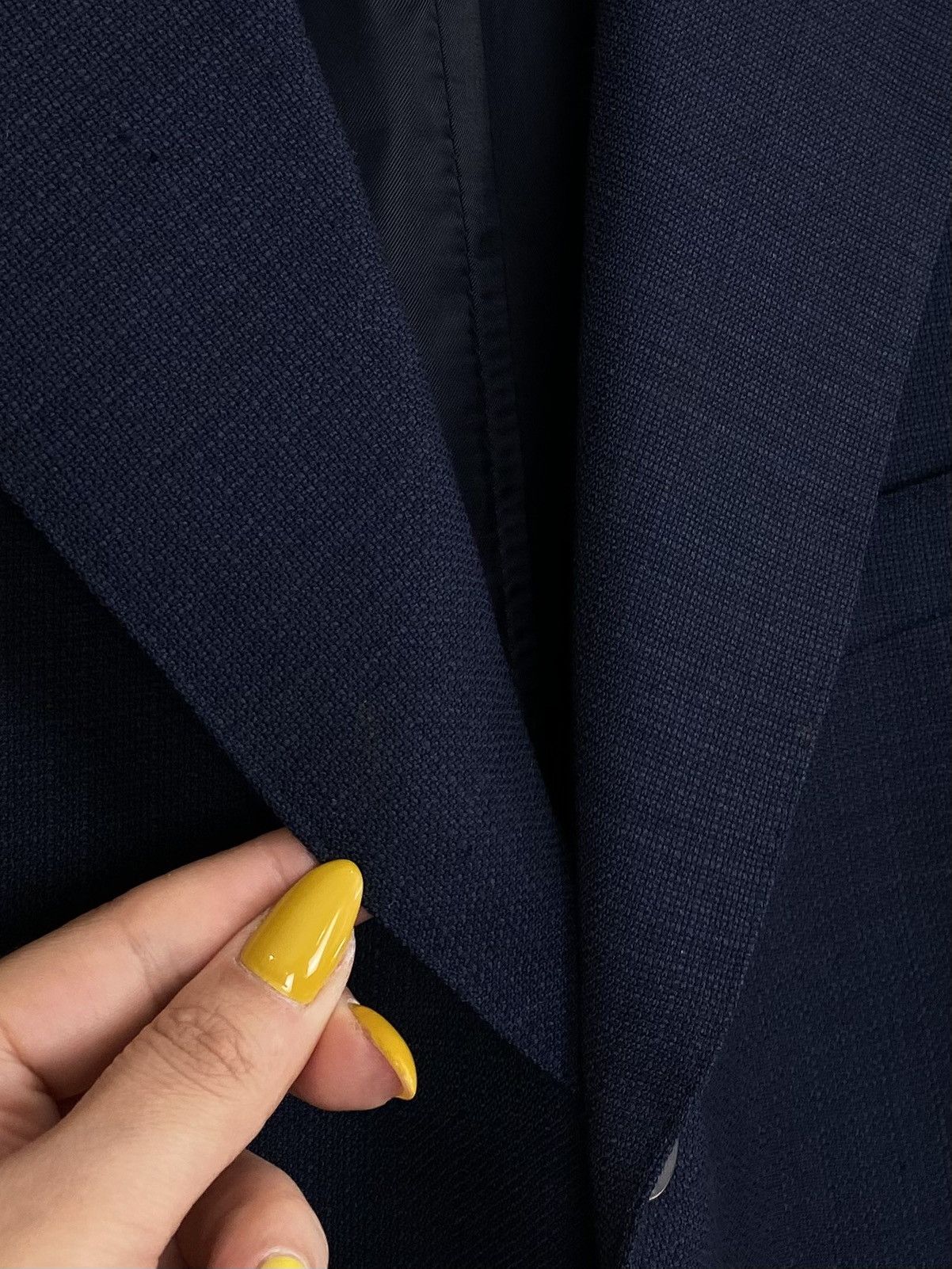 Designer Canali Pure Wool Two Buttons Blazer Jacket Men’s 56 Blue Size 54R - 4 Thumbnail