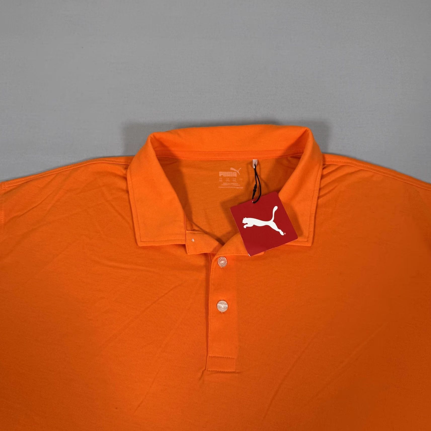 Puma Puma Shirt Mens 4XL Vibrant Orange Polo Fusion Golf Performance Short Sleeve Size US XXL / EU 58 / 5 - 2 Thumbnail