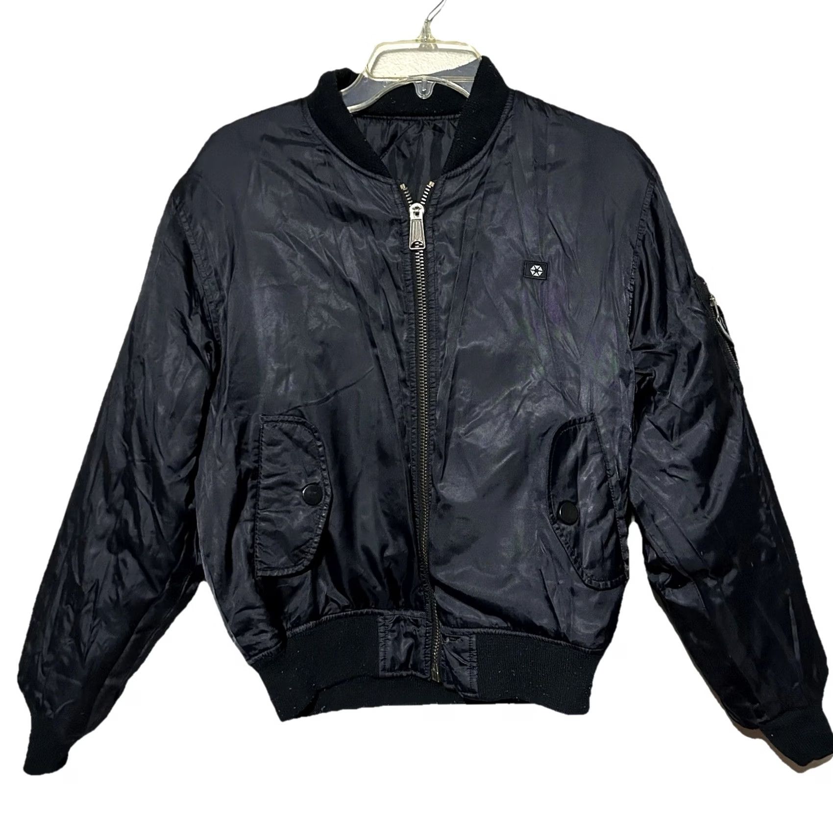 Southpole VINTAGE Southpole Quilt ed Nylon Reversible Jacket Women M Black Bomber Jacket Quilted 2000s Y2K Womens Size M / US 6-8 / IT 42-44 - 3 Thumbnail