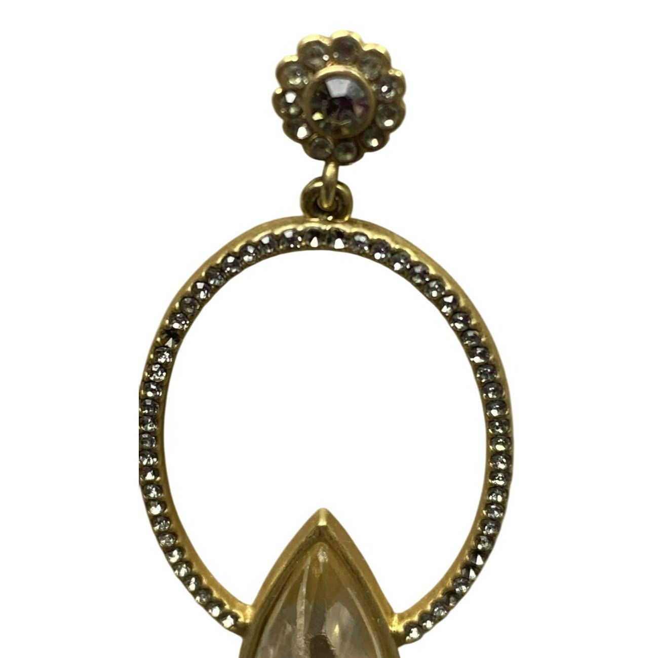Other Signed Lia Sophia Gold tone & Rhinestone Teardrop Statement Size ONE SIZE - 6 Thumbnail