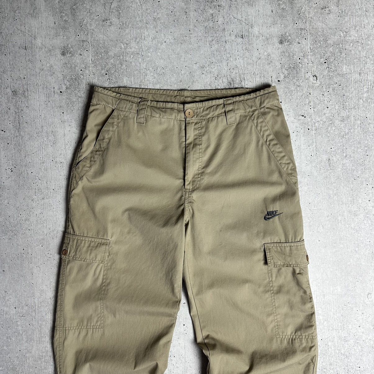 Nike × Vintage 00s Nike Vintage Cargo Baggy Pants Y2K Size US 32 / EU 48 - 2 Thumbnail