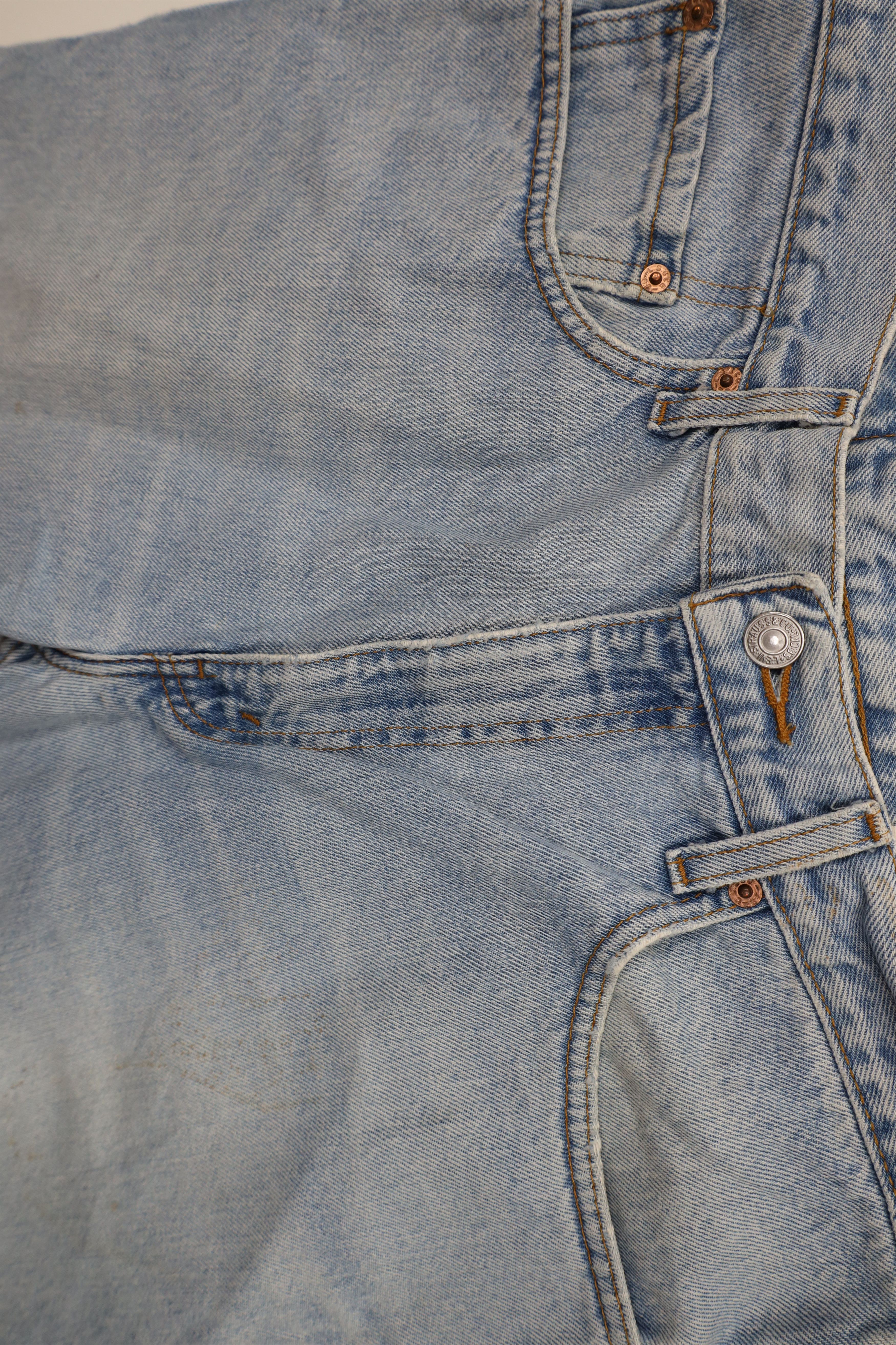 Levi's Vintage Y2K 2000 Levis 550 Relaxed Fit Denim Jeans Blue Size US 34 / EU 50 - 7 Thumbnail