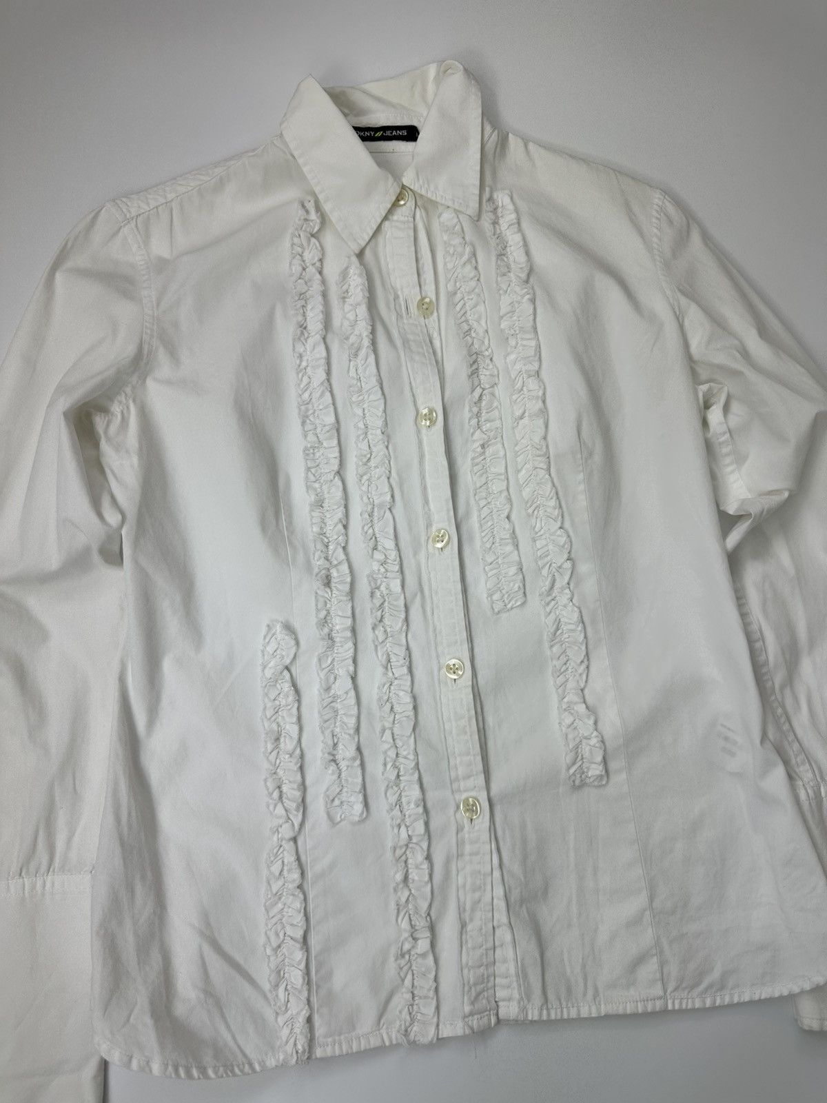 DKNY DKNY Dress Shirt White M Size Size M / US 6-8 / IT 42-44 - 6 Thumbnail