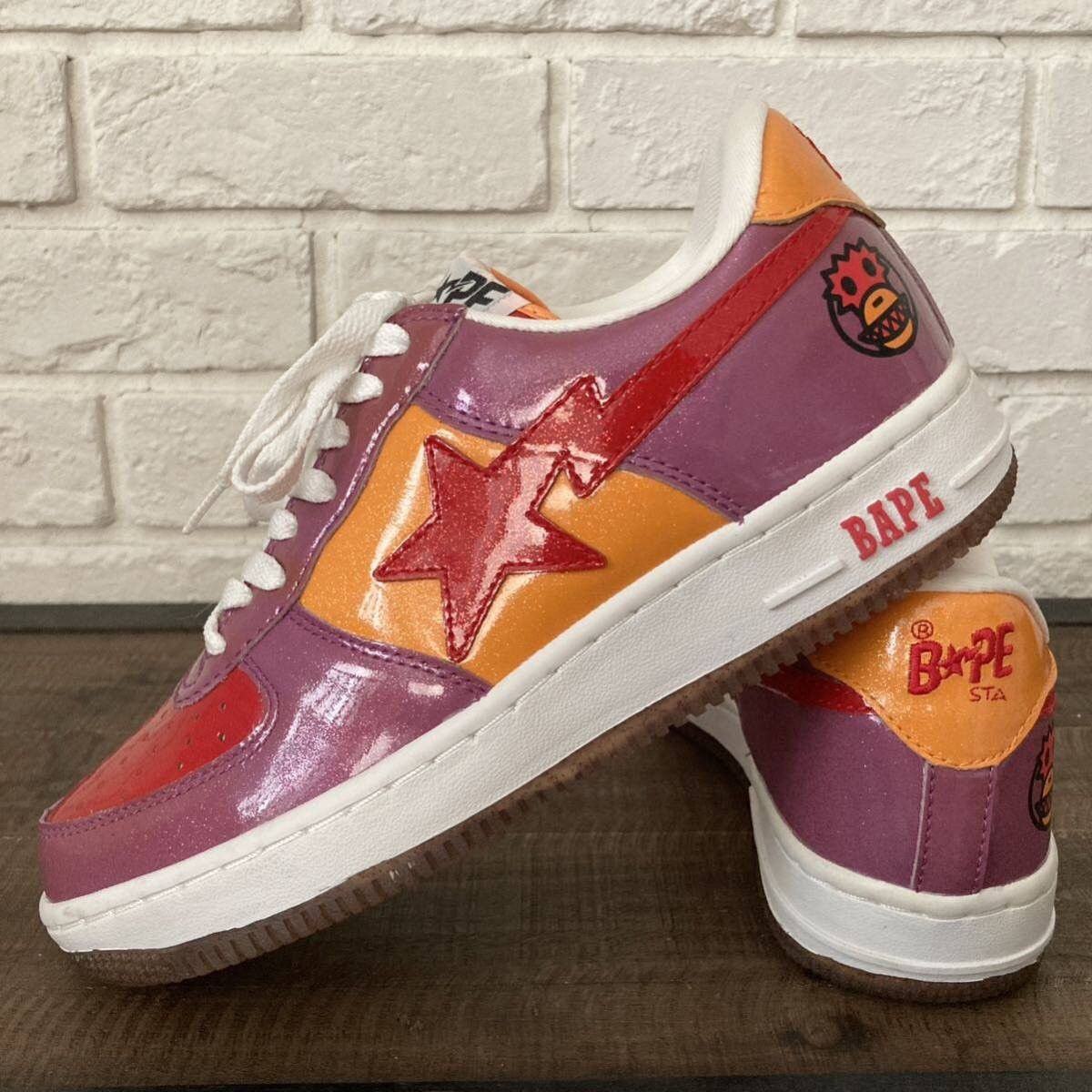 Bape × Nigo Glitter BAPESTA sneakers a bathing ape BAPE STA SHOES NIGO Size US 8 / EU 41 - 1 Thumbnail