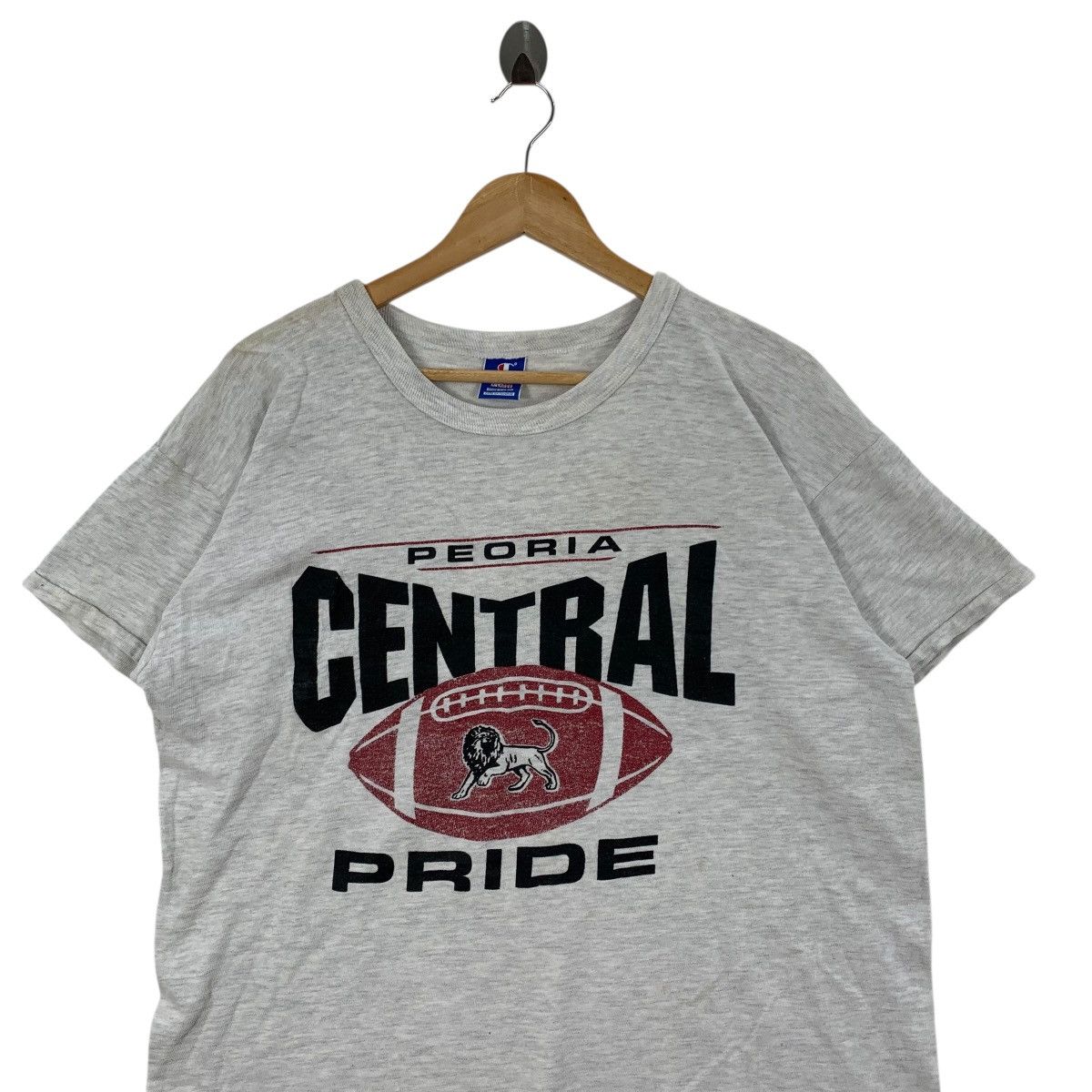 Champion Vintage 90s CHAMPION Blue Bar Peoria Central Pride Tshirt Size US XL / EU 56 / 4 - 2 Thumbnail