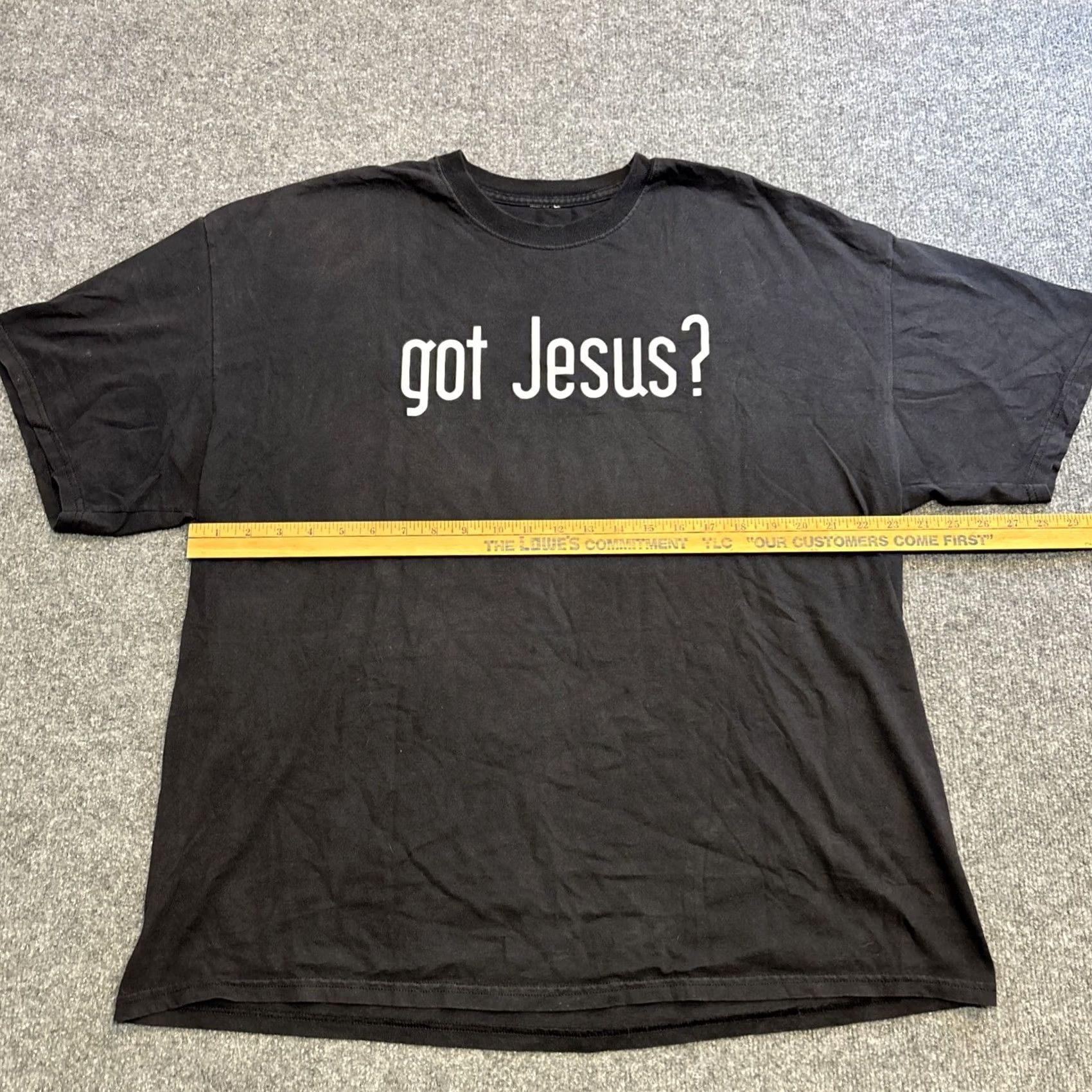 Vintage VINTAGE Got Jesus? Parody Graphic T-Shirt XL Men Black Cotton Tennessee River Shirt Size US XL / EU 56 / 4 - 4 Thumbnail