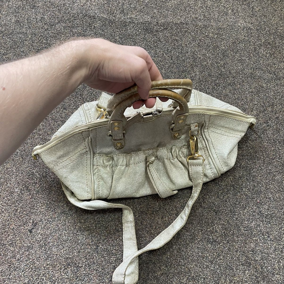 Japanese Brand × Vintage Bench Club Metallic Gold Bag – Y2K Coquette Rave Glam 90s Size ONE SIZE - 2 Thumbnail