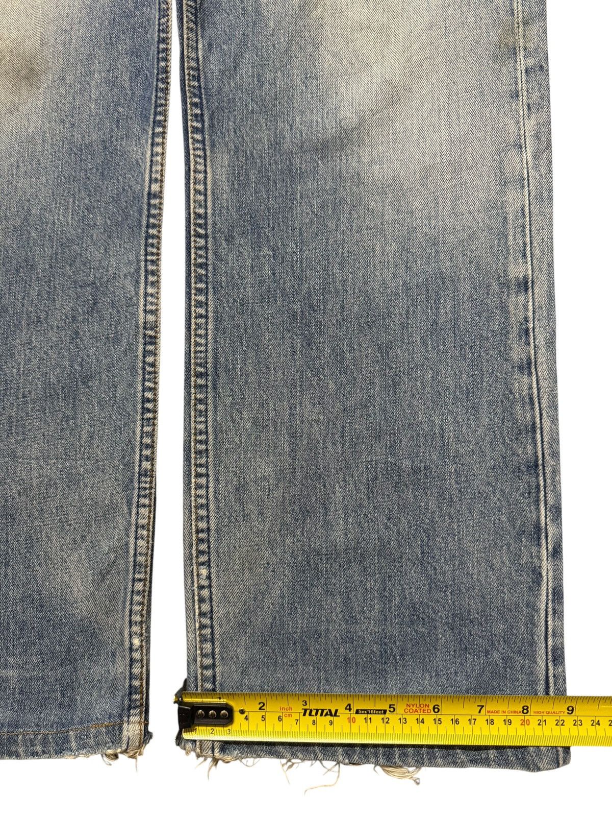 Levi's Vintage 90s Levis 504 Blue Faded Wash Wide Leg Baggy Jeans Size US 29 - 14 Thumbnail
