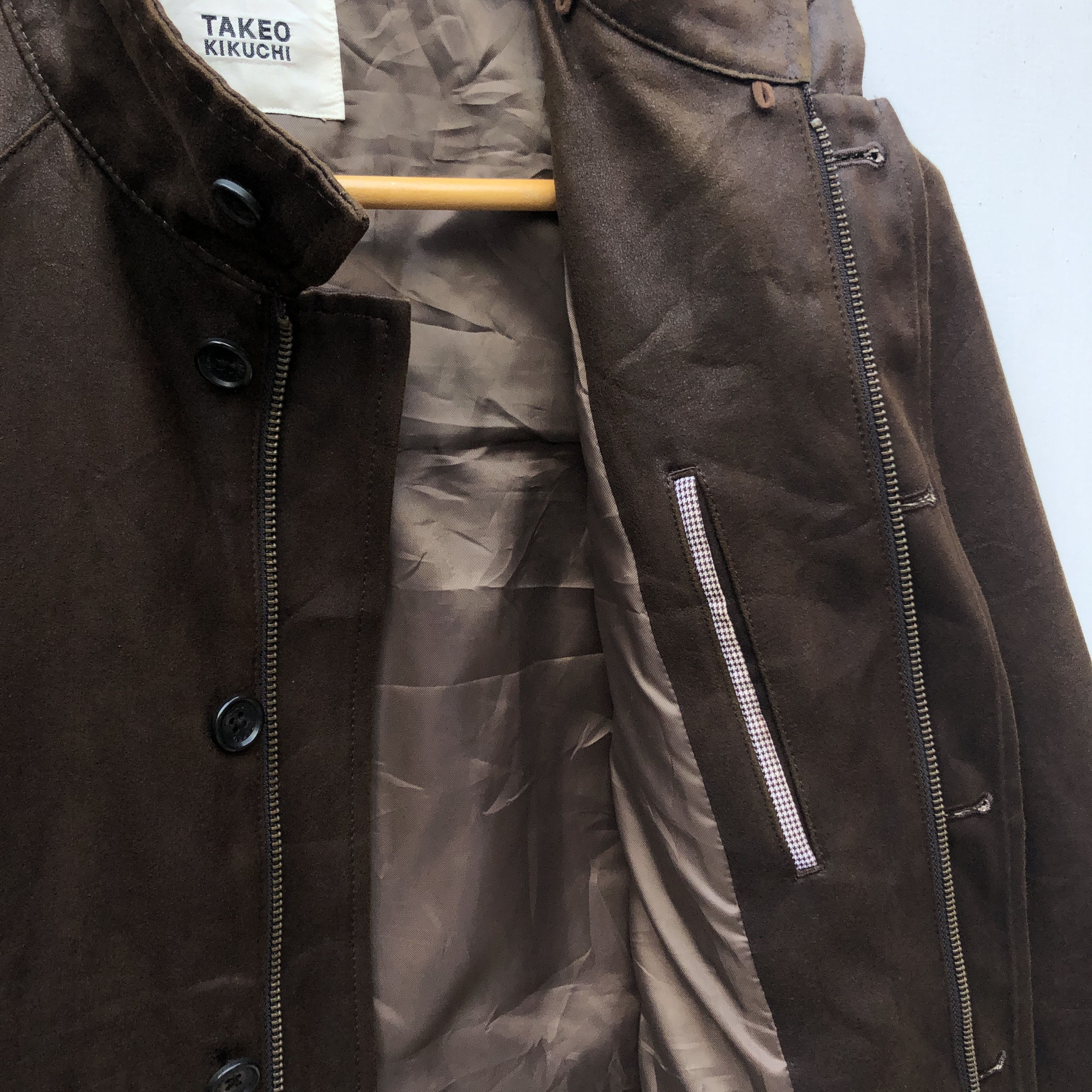 Takeo Kikuchi TAKEO KIKUCHI Suede Leather Jacket #0754-23 Size US S / EU 44-46 / 1 - 4 Thumbnail