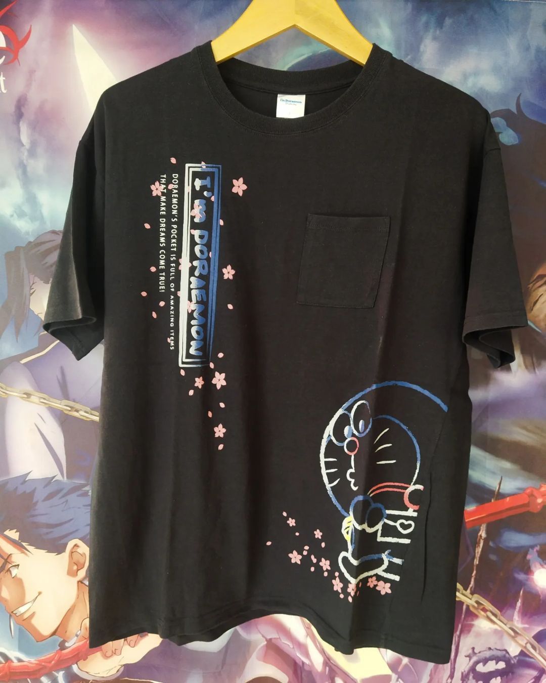 Anime × Japanese Brand Doraemon Sakura Art Official Anime Pocket Tees Size US L / EU 52-54 / 3 - 1 Thumbnail