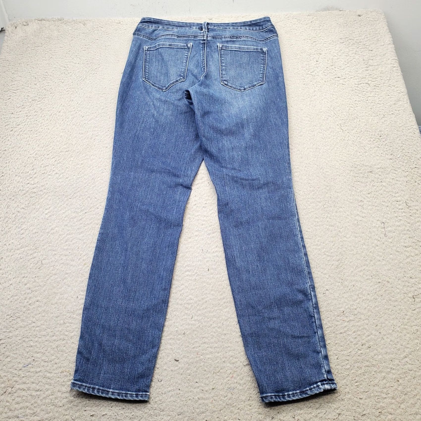 Athleta Athleta Womens 4 Jeans Blue Denim Stretch Skinny 5-Pocket Regular Inseam 29" | Size 4 | Vintage No | Outdoor Theme Size 27" / US 4 / IT 40 - 2 Thumbnail