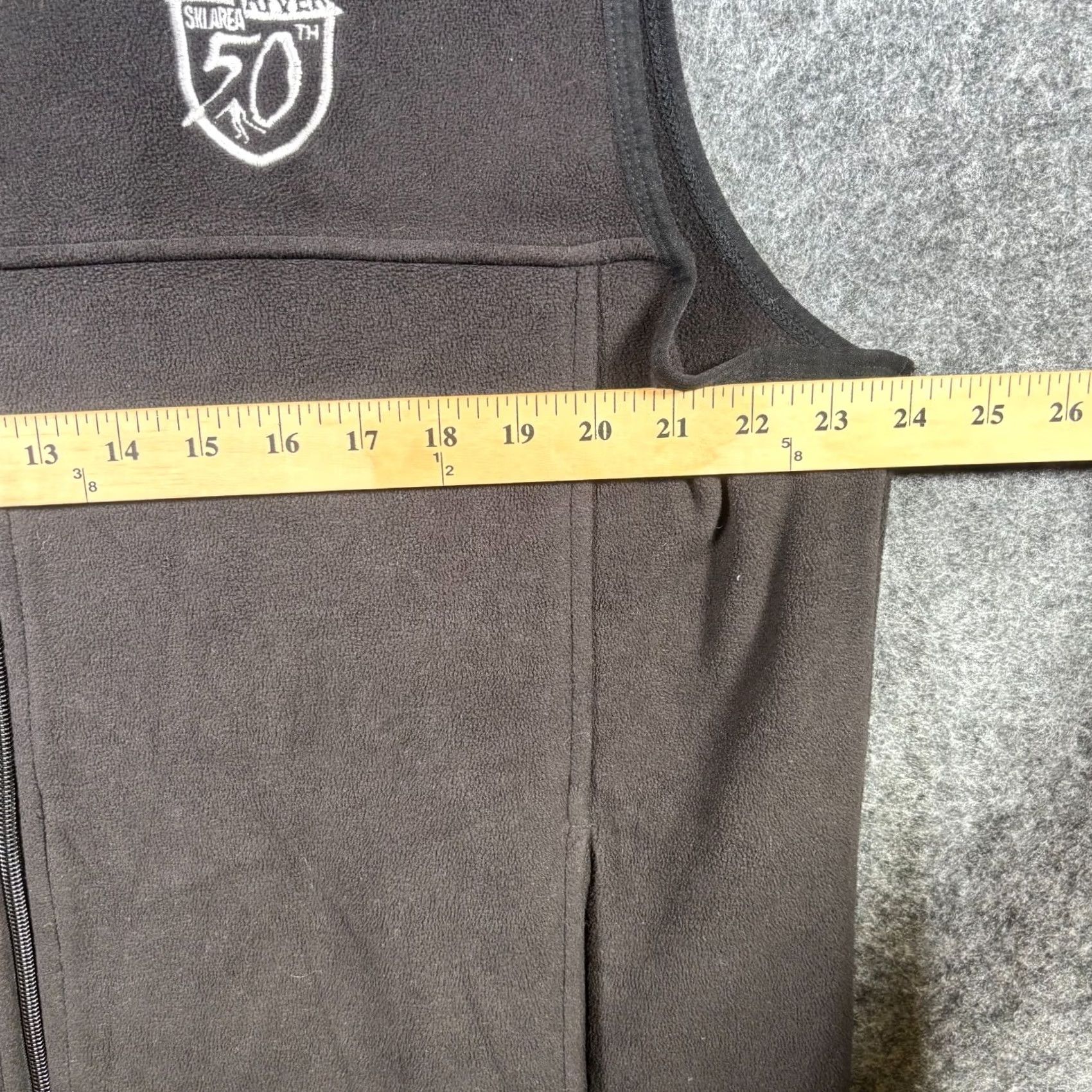 Vintage Levelwear Vest Mens L Black Polyester Red River Ski Area 50th Anniversary Zip-Up Size US L / EU 52-54 / 3 - 2 Thumbnail