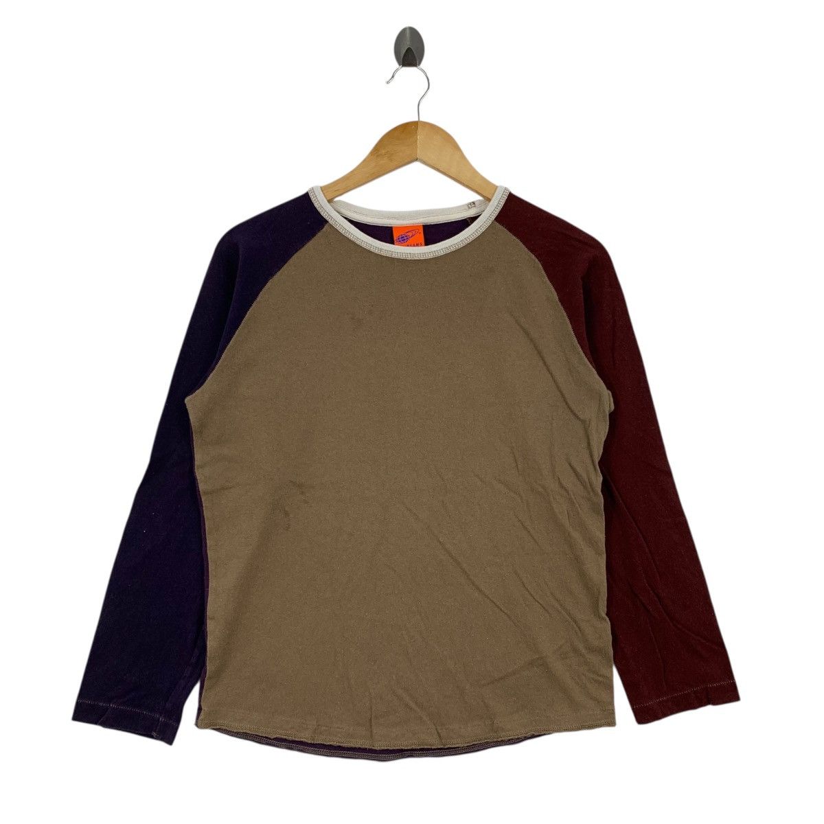 BEAMS Japanese Brand Multi Color Plain Long Sleeve Tshirt