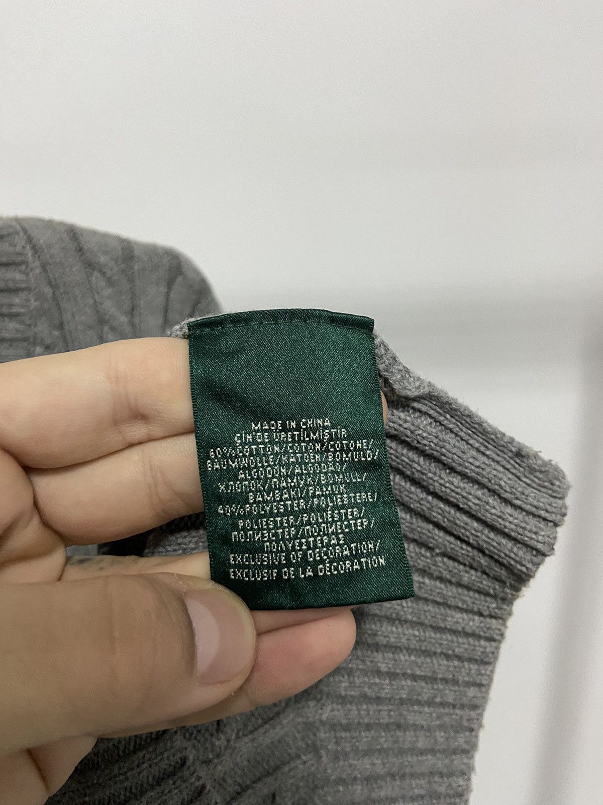 Polo Ralph Lauren × Vintage Polo Ralph Lauren RLL sweater Knitted vintage 90s V neck Size US L / EU 52-54 / 3 - 6 Thumbnail