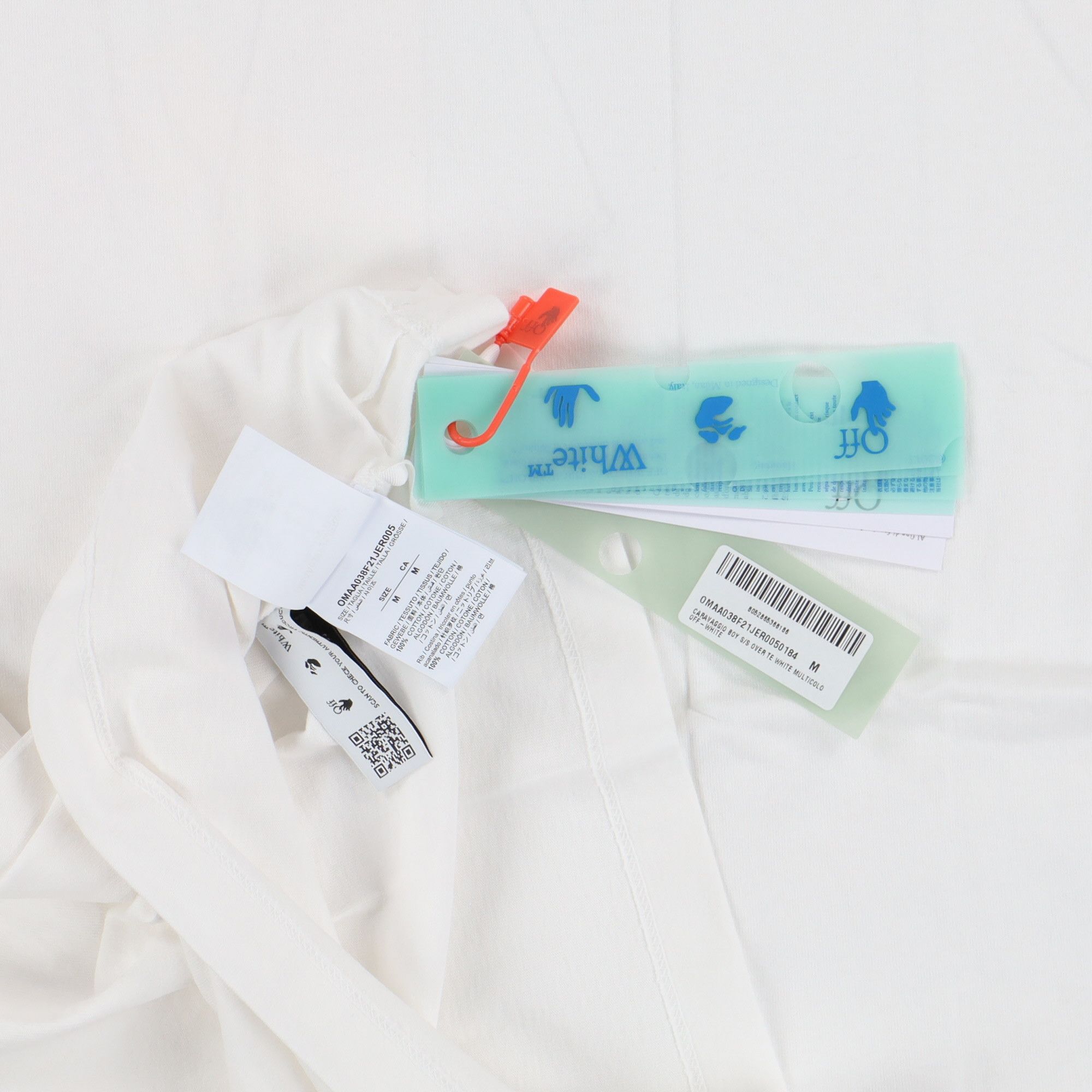 Off-White White Caravaggio Boy Oversized T-Shirt Size US M / EU 48-50 / 2 - 6 Thumbnail