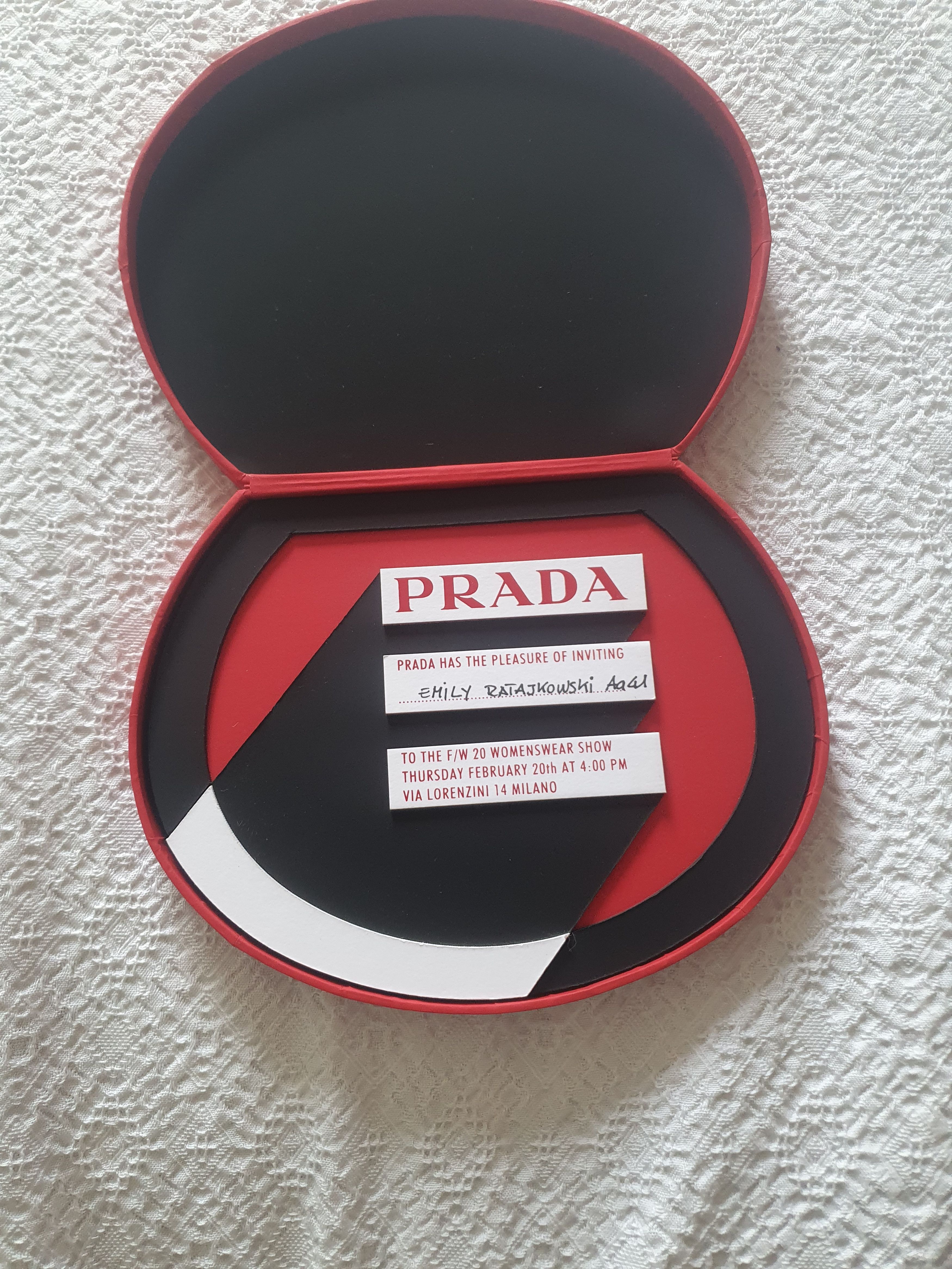 Prada Original Prada Invitation – Women’s F/W 2020 Ratajkowski Size ONE SIZE - 2 Thumbnail
