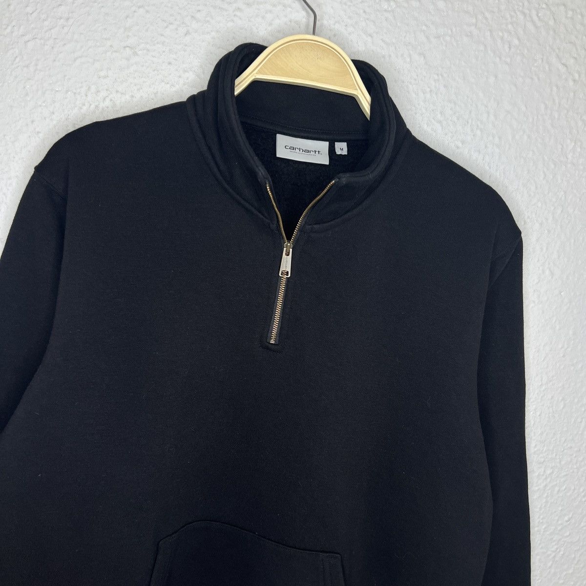 Carhartt Carhartt WiP Sweatshirt Chase Neck Half ZIP Black Logo Size US M / EU 48-50 / 2 - 4 Thumbnail