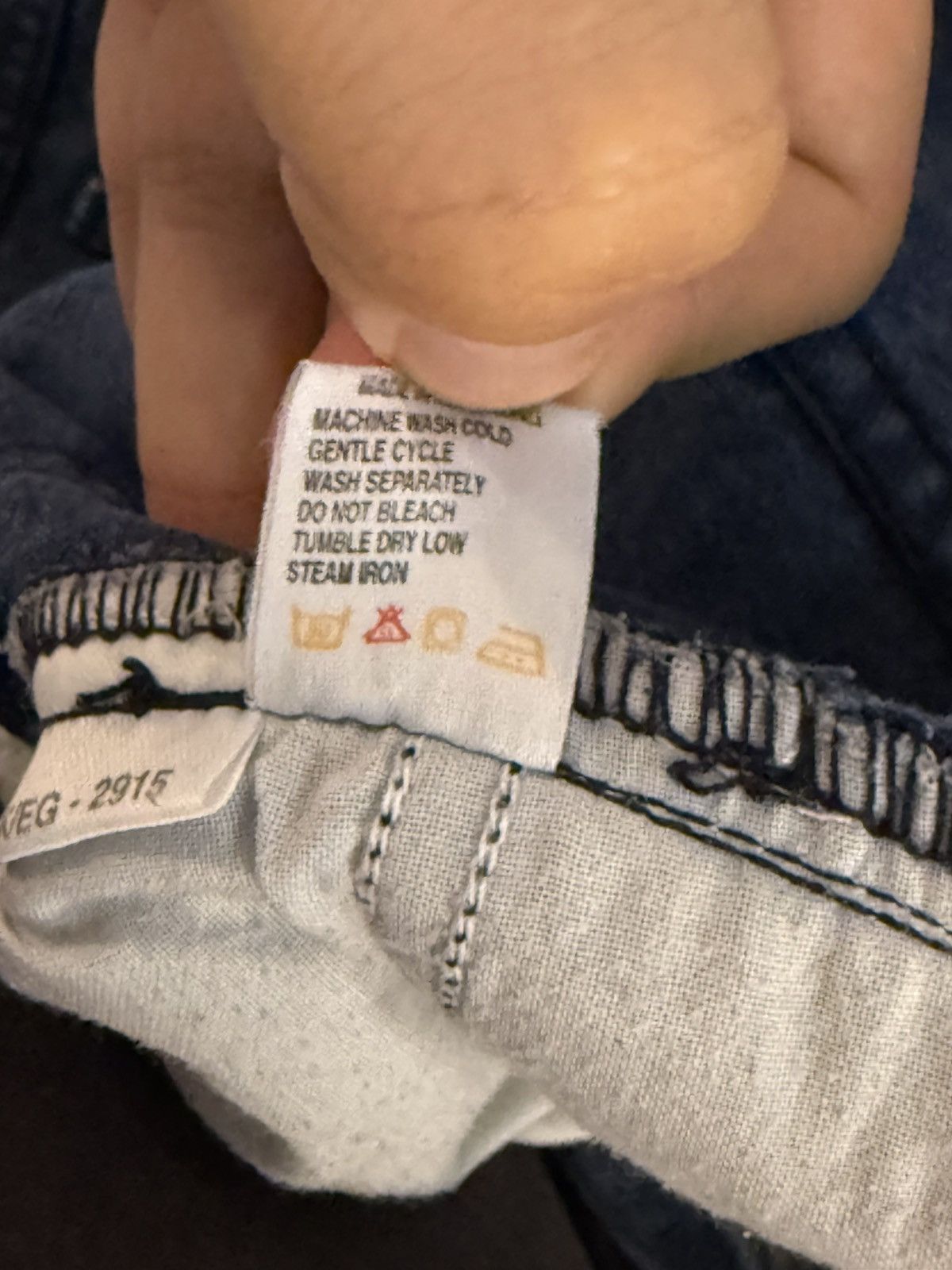 Yves Saint Laurent 90s 34x34 Vintage YSL Jeans Denim Pants Metal Logo Selvedge Size US 34 / EU 50 - 9 Thumbnail