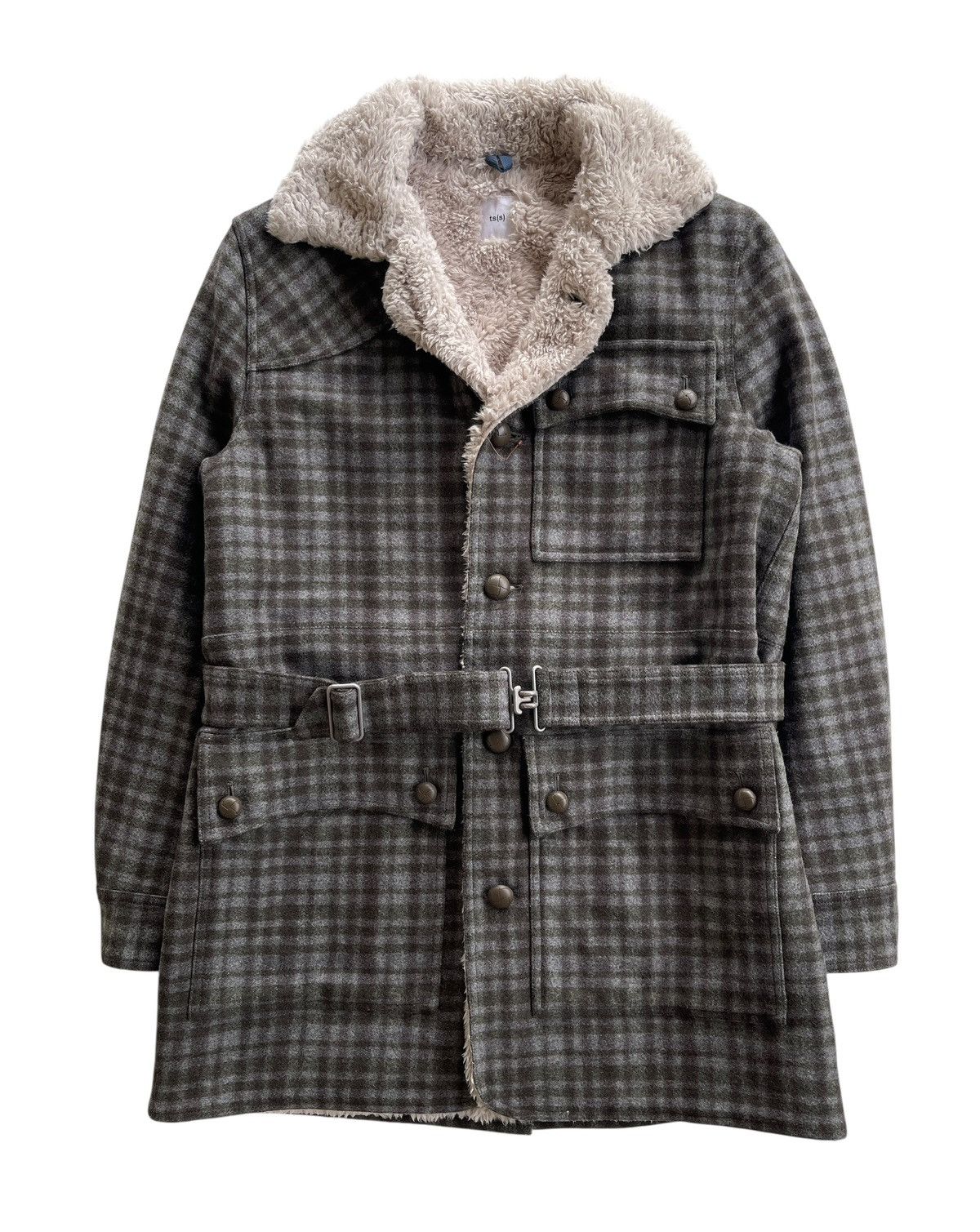 Ts(S) Ts(S) Wool Tartan Sherpa Heavy Coat Size US S / EU 44-46 / 1 - 1 Thumbnail
