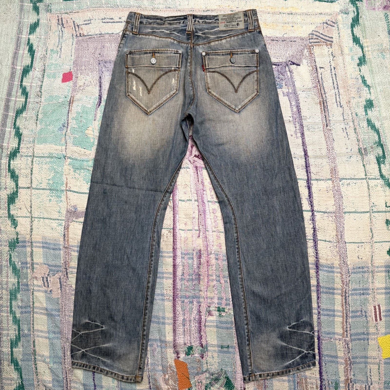 Levi's Levis Engineered Twisted Seams Jeans Made In Korea 31x32