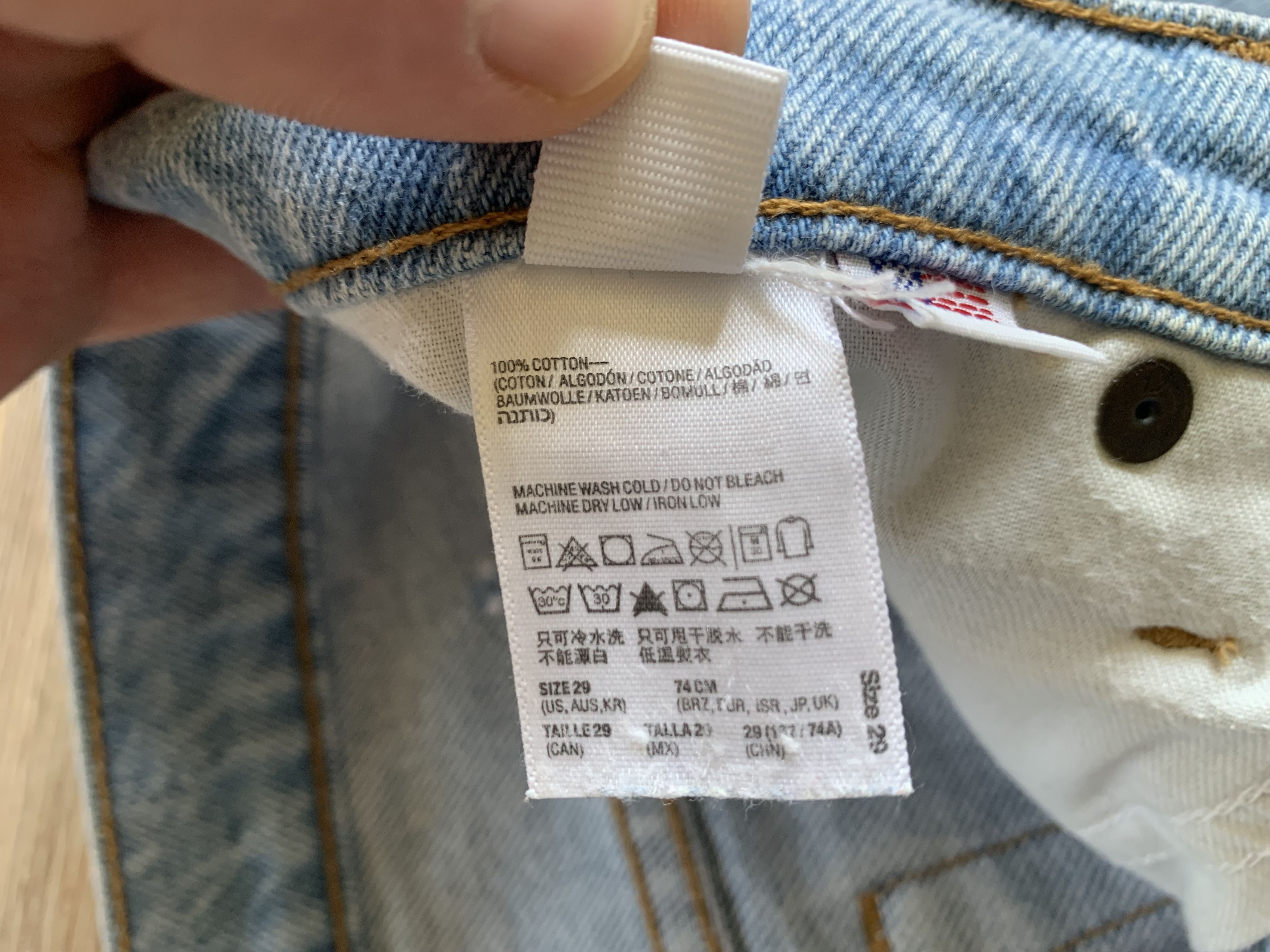 American Apparel American Apparel Light Blue Denim Shorts Size US 29 - 8 Thumbnail