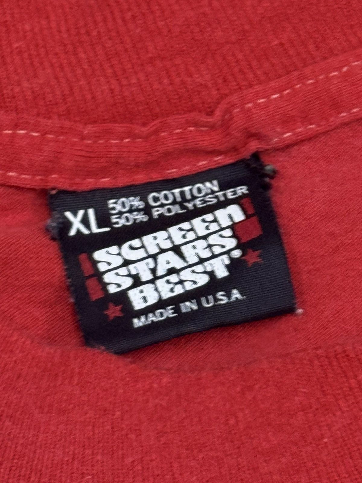 Vintage Houston Rodeo Livestock Show Texas Tee Red XL Conco Race Run Size US XL / EU 56 / 4 - 8 Thumbnail