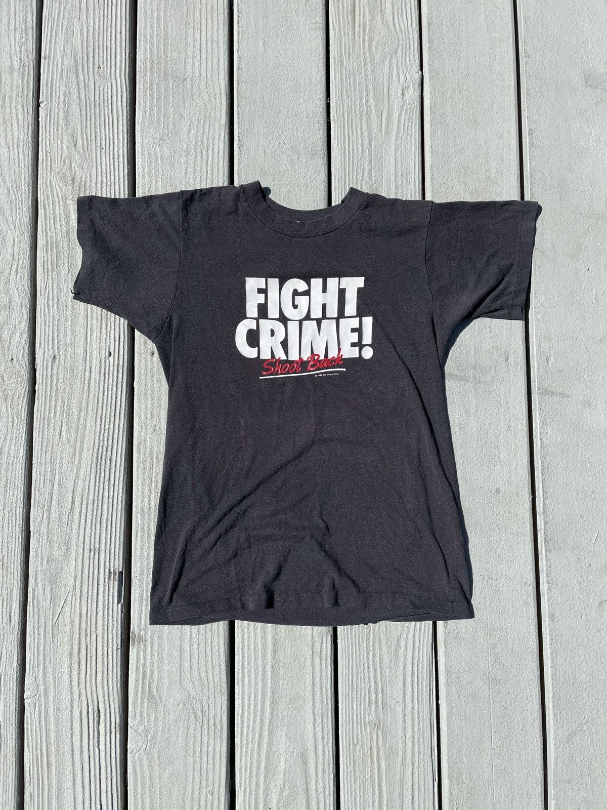 Vintage Vintage “Fight Crime!” tee Size US S / EU 44-46 / 1 - 2 Thumbnail