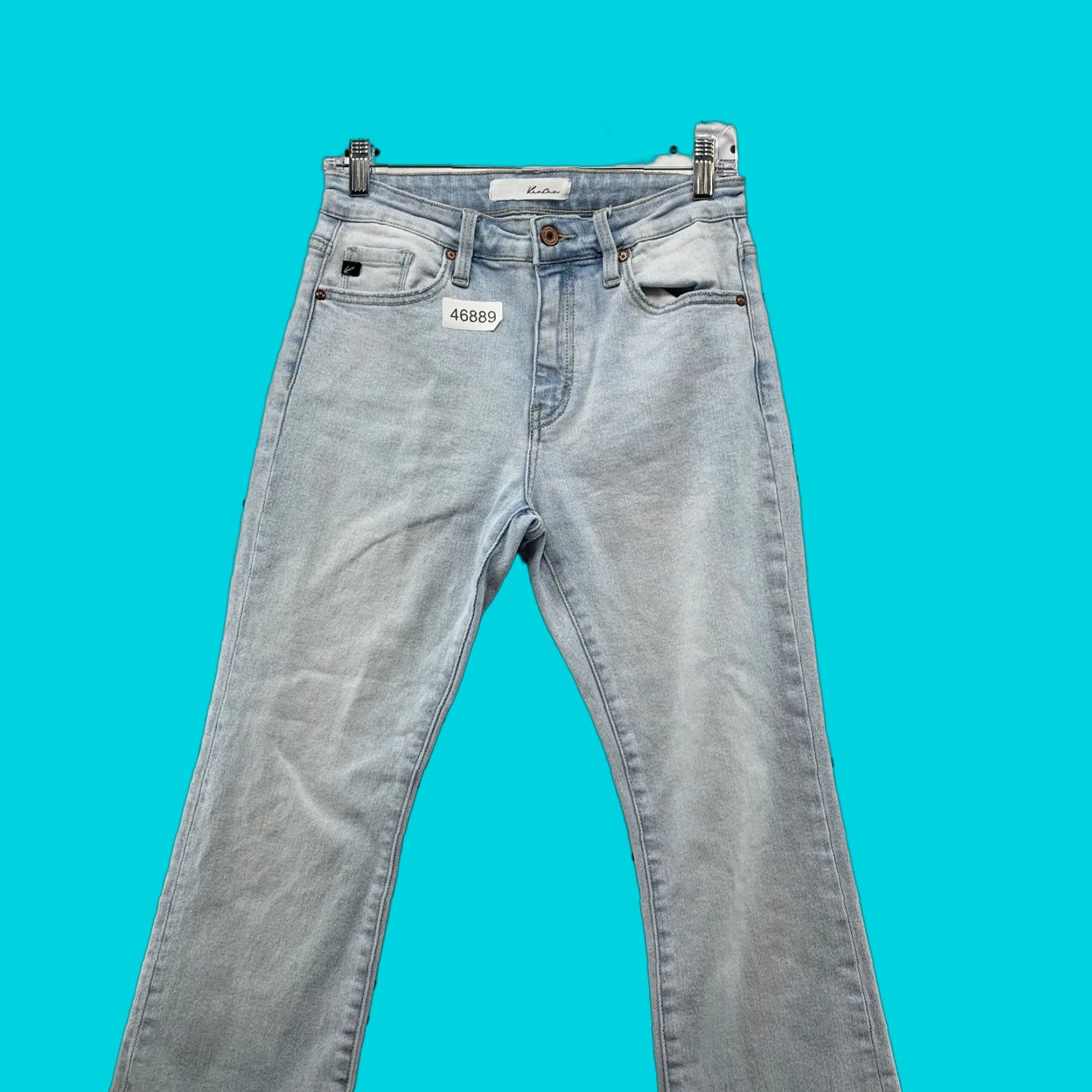 Vintage KanCan Denim Jeans Womens 28x25.5 Tag 7/27 Medium High Rise Bootcut Denim Jeans Blue 5-Pocket Design Womens Jeans Bootcut 28x25.5 Mens? Size 28" / US 6 / IT 42 - 1 Thumbnail