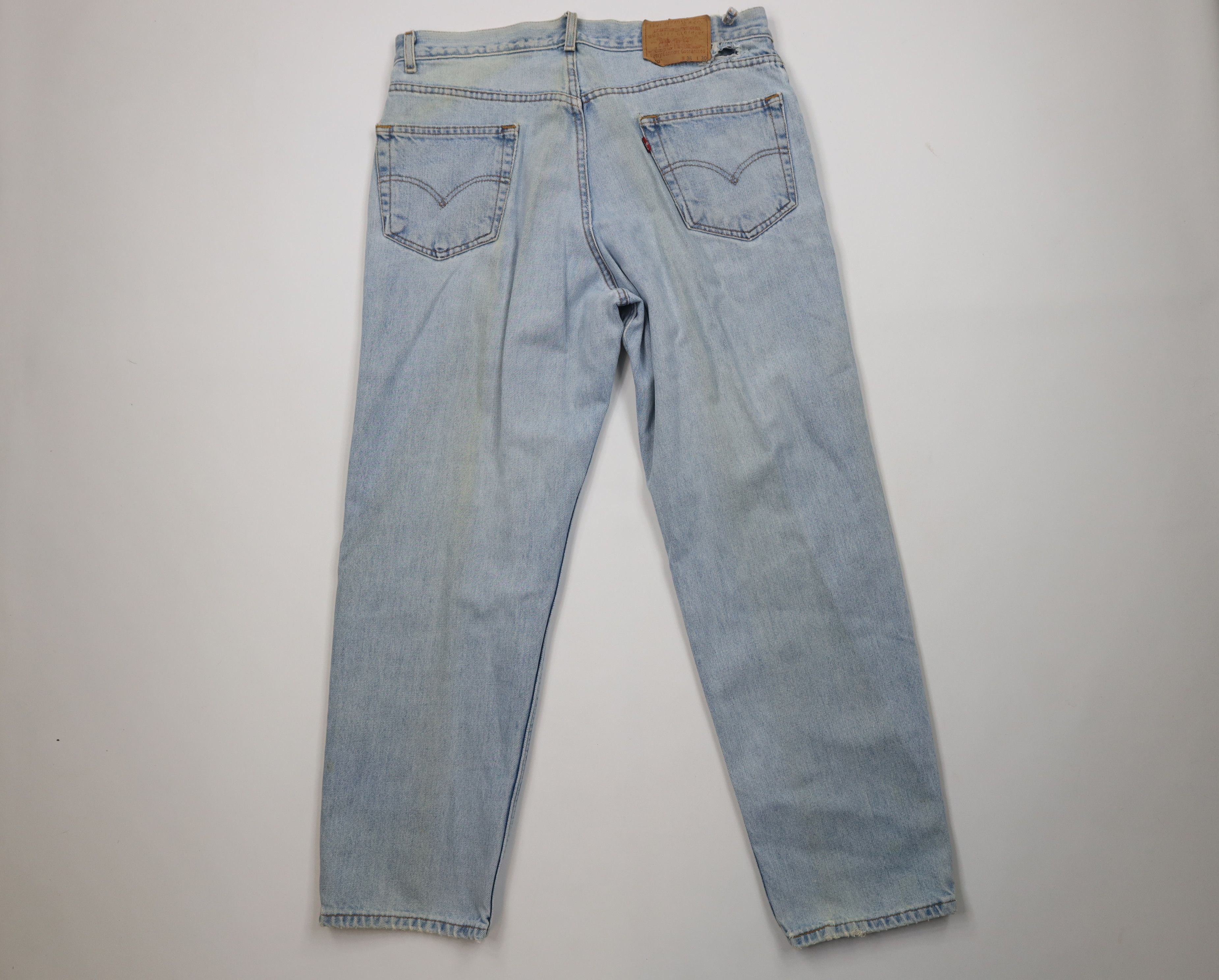 Levi's Vintage Y2K 2000 Levis 550 Relaxed Fit Denim Jeans Blue Size US 36 / EU 52 - 13 Thumbnail