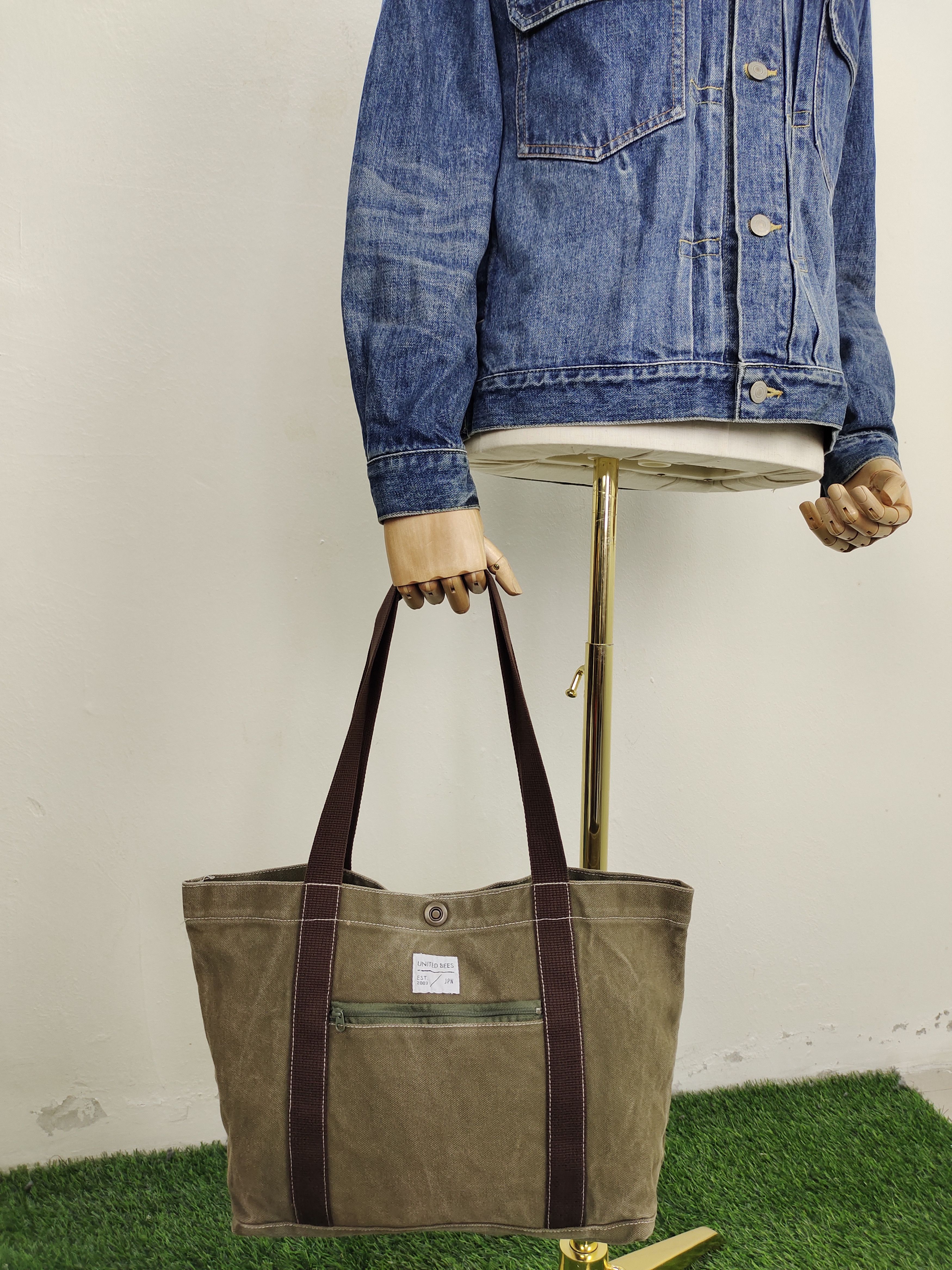 Comme des Garcons × Undercover Vintage United Bees Canvas OG Faded Tote Shoulder Bag Size ONE SIZE - 4 Thumbnail