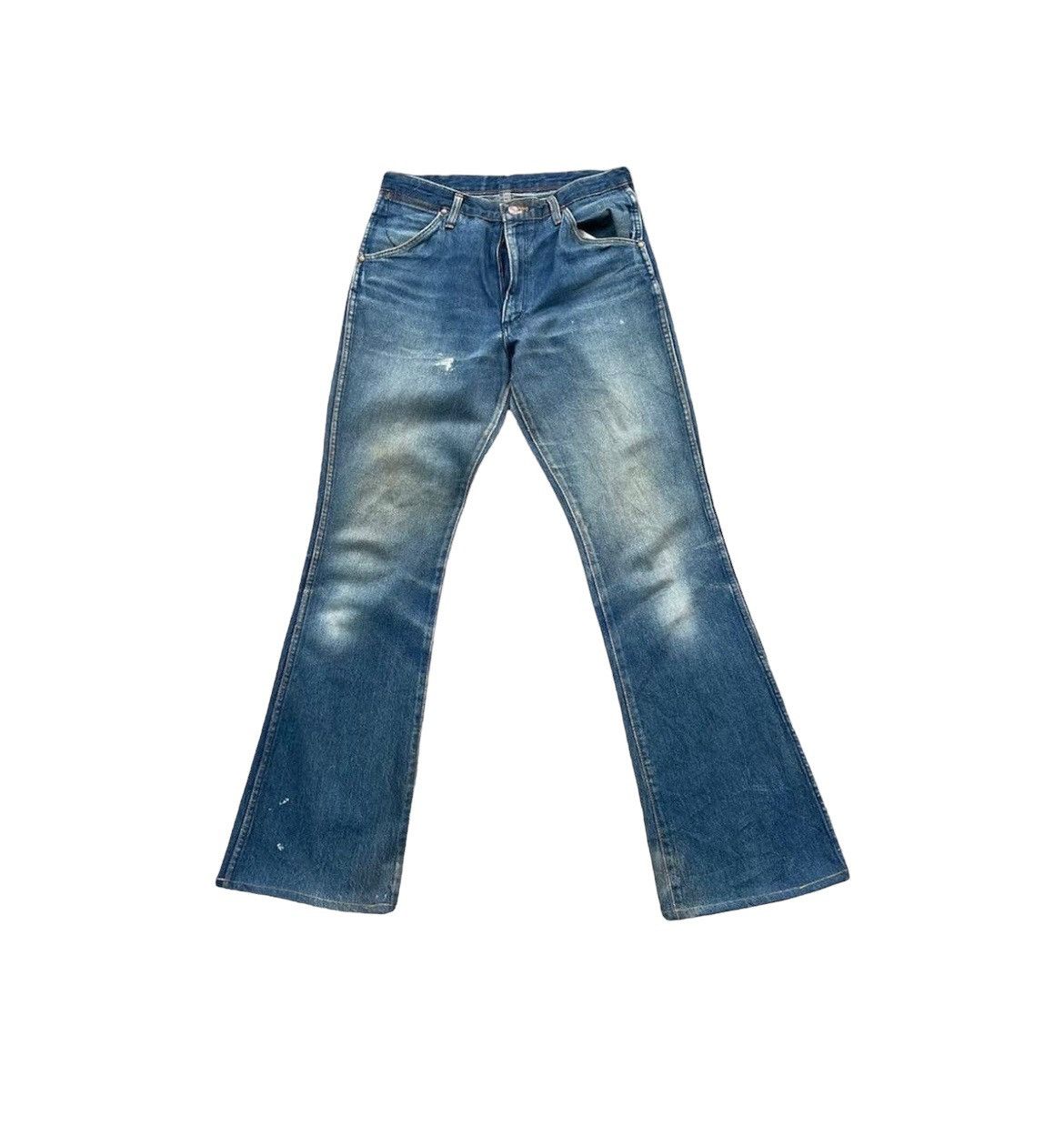 Japanese Brand Vintage Maverick Blue Bell Aging Faded Wash Denim Size US 32 / EU 48 - 1 Thumbnail