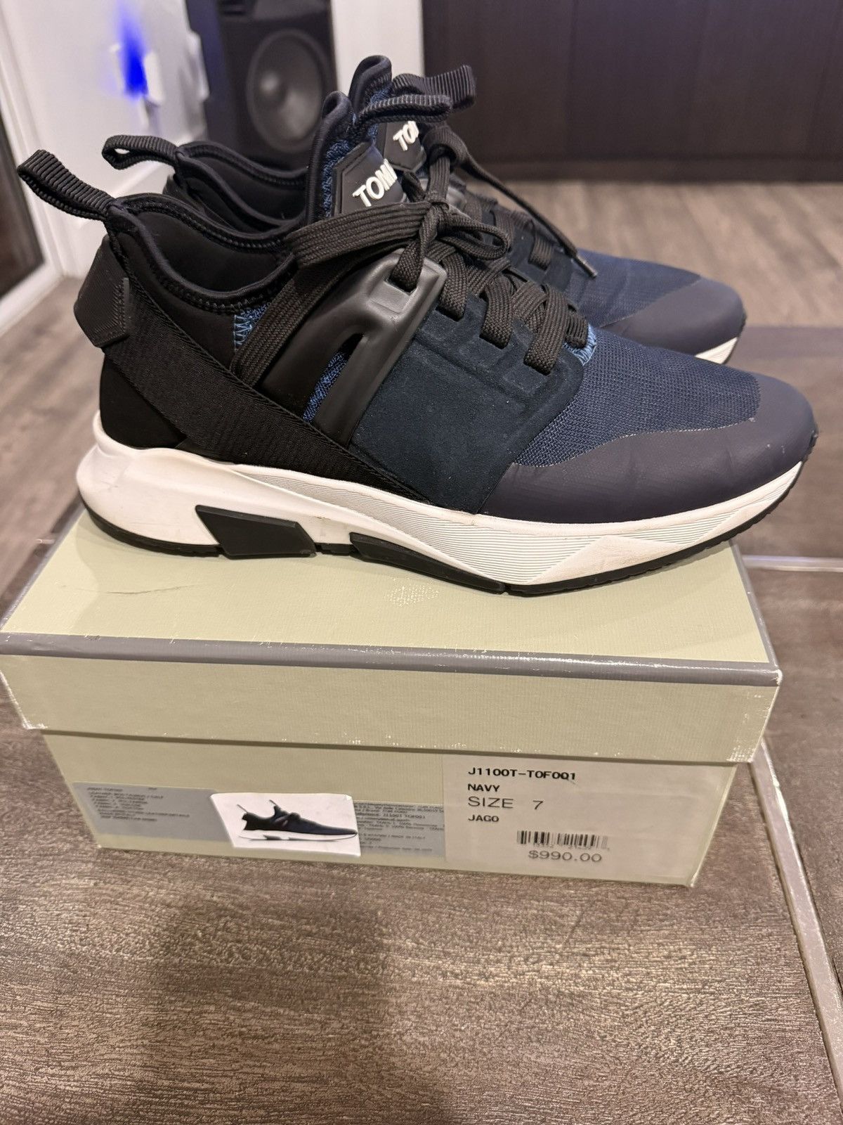 Tom Ford Tom Ford Jago Sneakers suede leather size 7 Made in italy Size US 7 / EU 40 - 10 Thumbnail