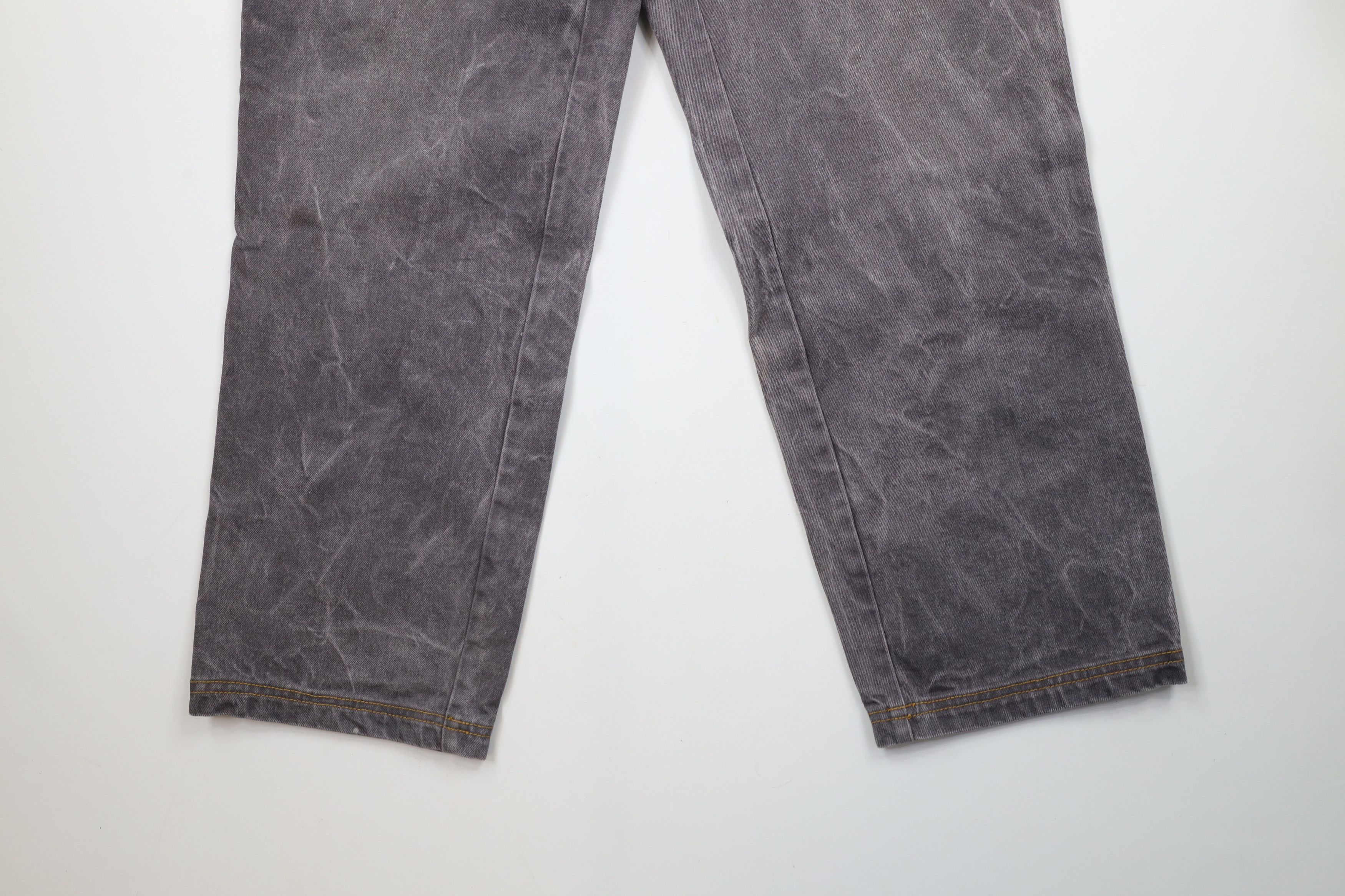 Vintage Vintage 90s Y2K Streetwear Fit Wide Leg Denim Jeans Gray Size US 32 / EU 48 - 4 Thumbnail