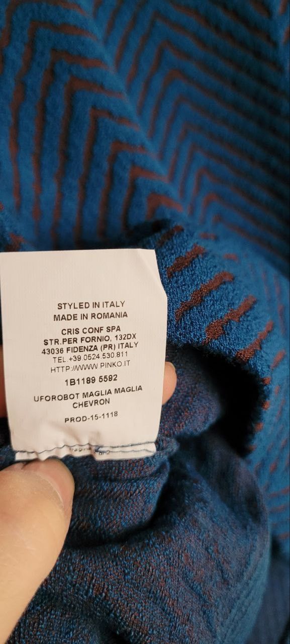 Pinko Pinko blue half sleeve turtleneck sweater Size M / US 6-8 / IT 42-44 - 3 Thumbnail