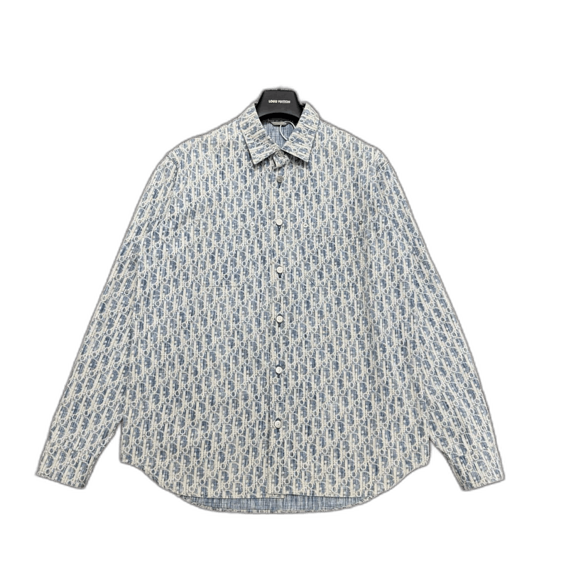 Dior Dior Printed Long Sleeve Shirt-yf Size US M / EU 48-50 / 2 - 1 Thumbnail