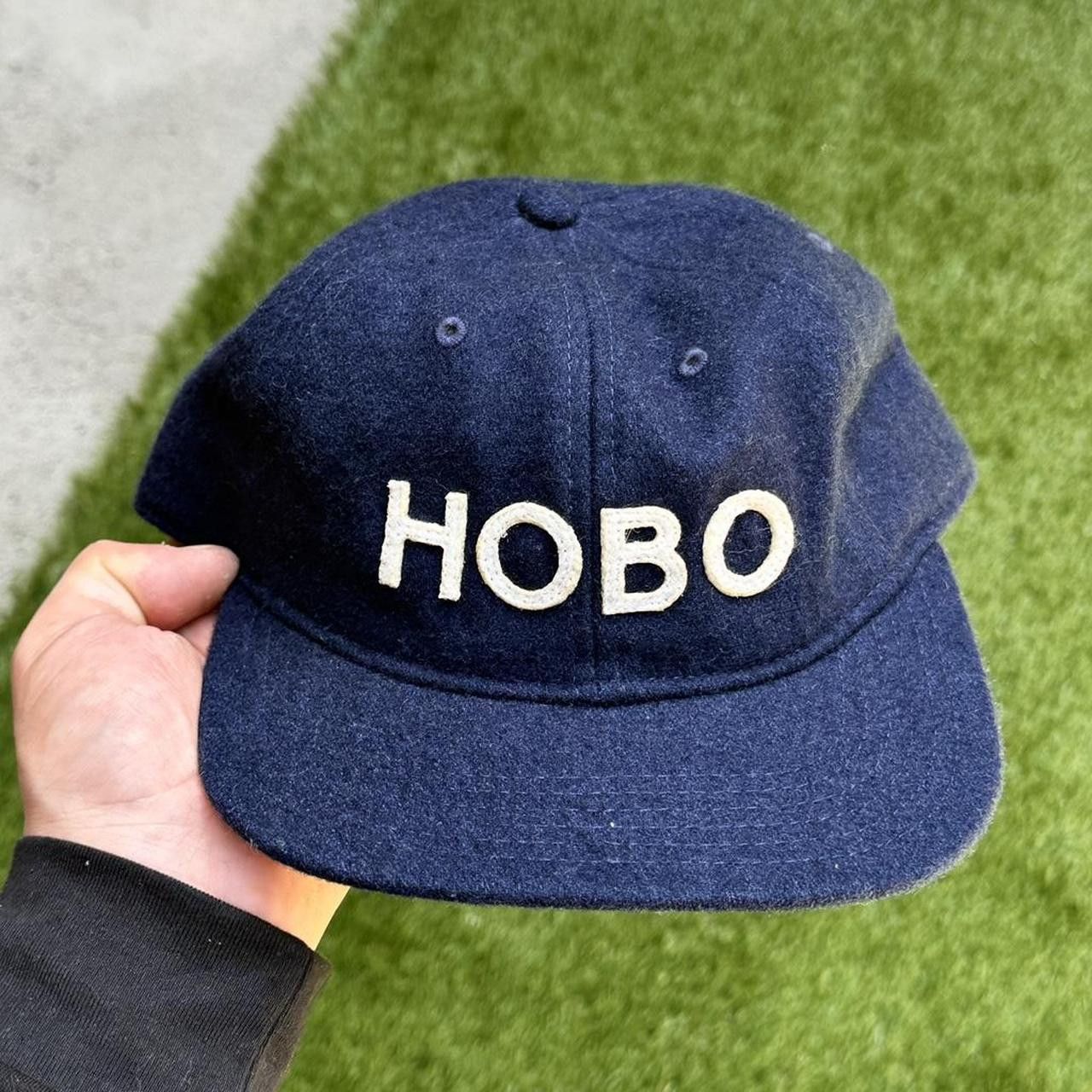 Hobo Navy blue baseball cap with white "Hobo" embroidery Size ONE SIZE - 1 Thumbnail