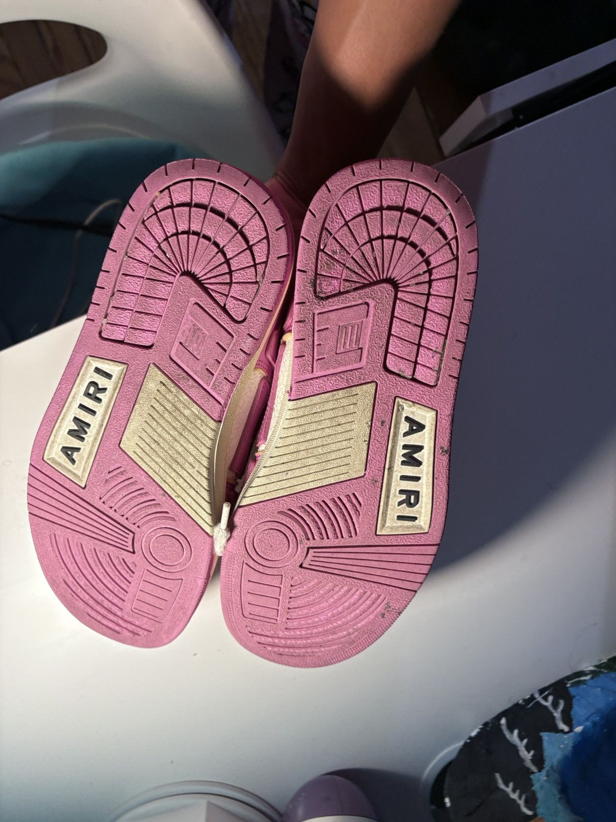 Amiri Pink AMIRI collegiate Skel top sneakers Size US 9 / IT 39 - 3 Thumbnail