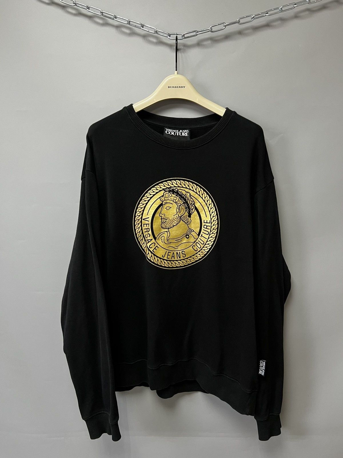 パーカー・フーディ VERSACE Men Hoodies 78GAIC05 CF00CG89 Black Versace Cotton Hoodie | Black | FARFETCH