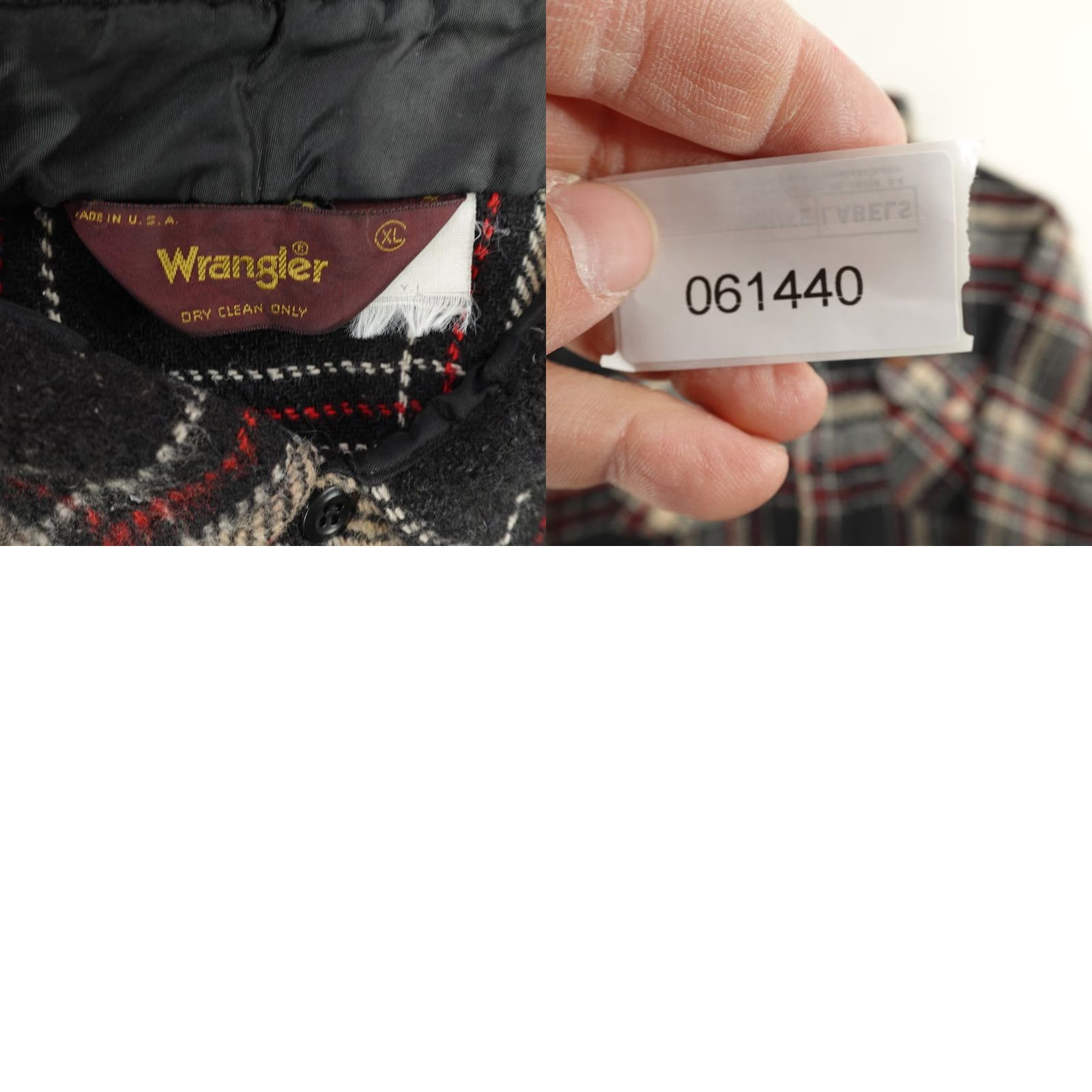 Wrangler Vintage Wrangler Shirt Mens XL Black Beige Plaid Flannel Shacket Western Heavy Size US XL / EU 56 / 4 - 8 Thumbnail
