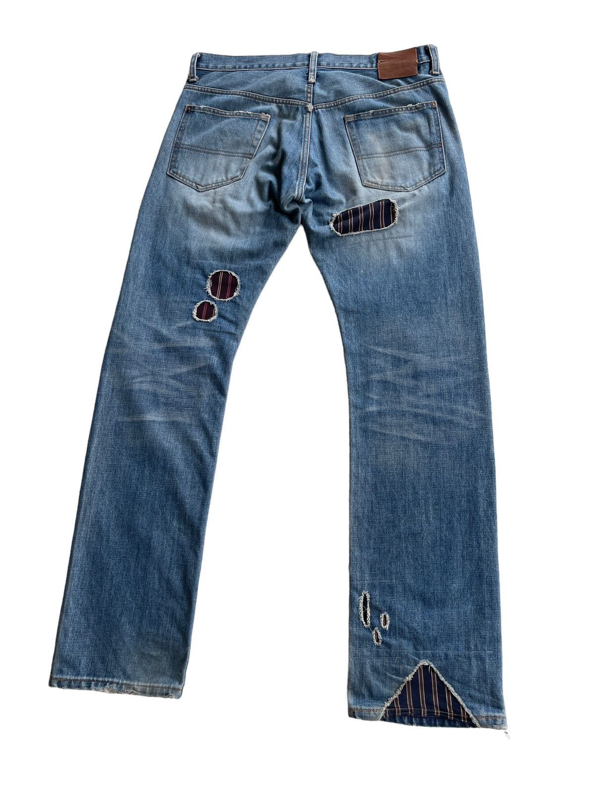 Paul Smith Paul Smith Distressed Patchwork Jeans Size US 34 / EU 50 - 5 Thumbnail