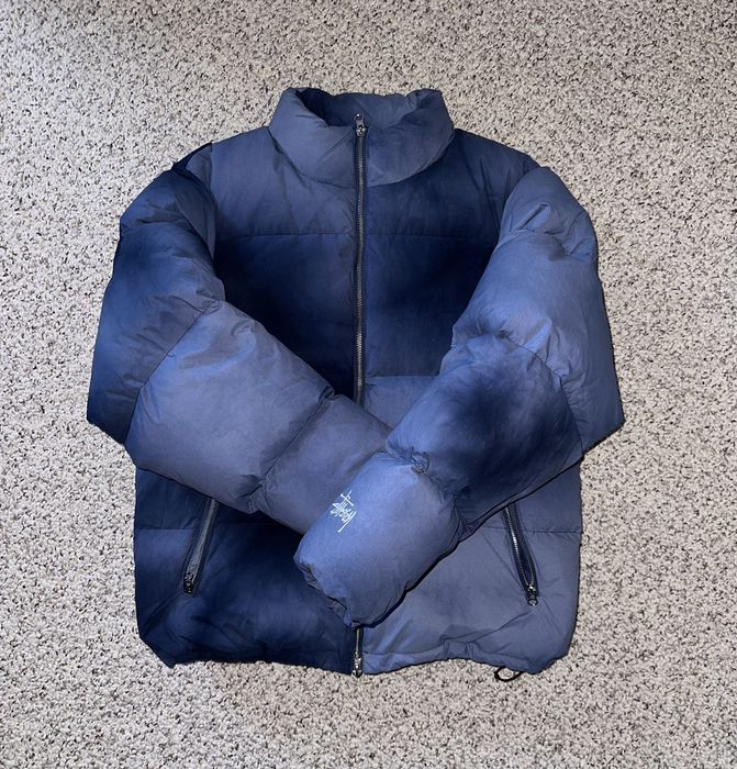 Stussy STUSSY RECYCLED NYLON DOWN PUFFER WASHED NAVY | Grailed