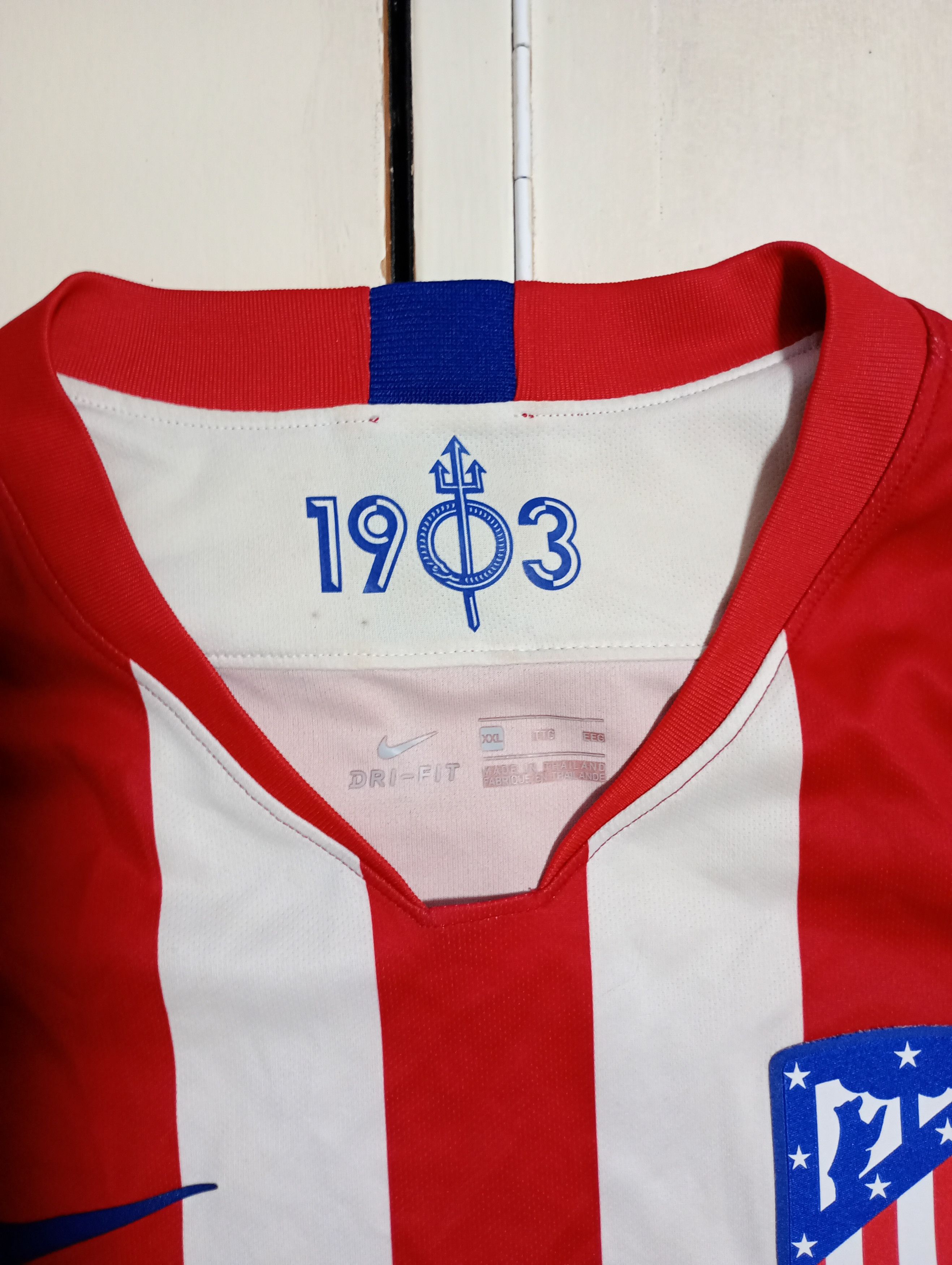 Nike Nike Atletico Madrid Home jersey 2019-2020 Size US XXL / EU 58 / 5 - 8 Thumbnail