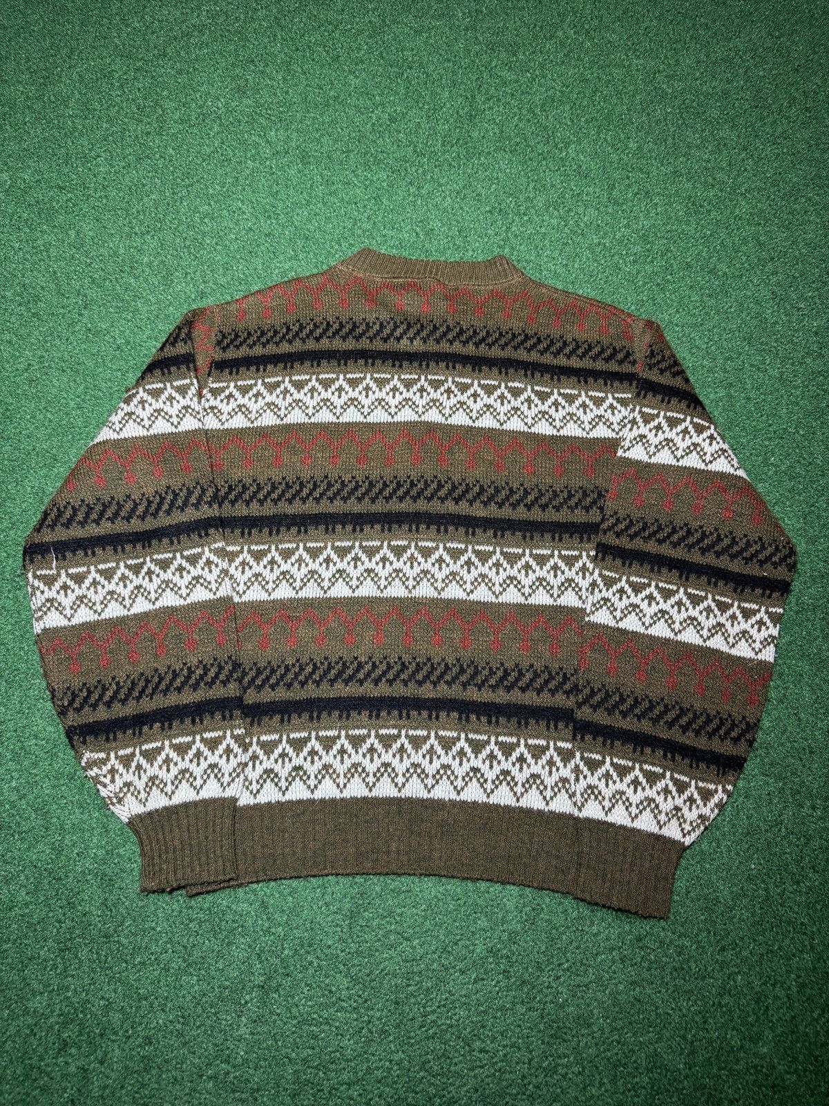 Vintage Vintage Campus Wintuck 70s Nordic Fair Isle Knit Sweater Size S / US 4 / IT 40 - 3 Thumbnail