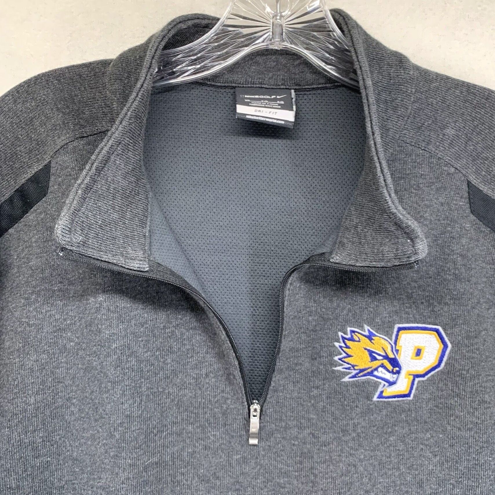 Nike VINTAGE Nike Golf Men's Jacket XL Gray 1/4 Zip Dri-Fit Pullover Athletic Activewear Size US XL / EU 56 / 4 - 7 Thumbnail