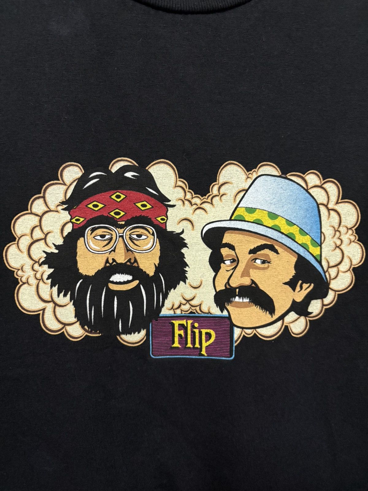 Flip Skateboards × Vintage Vintage 90's FLIP SKATEBOARDS CHEECH & CHONG Size US XL / EU 56 / 4 - 7 Thumbnail